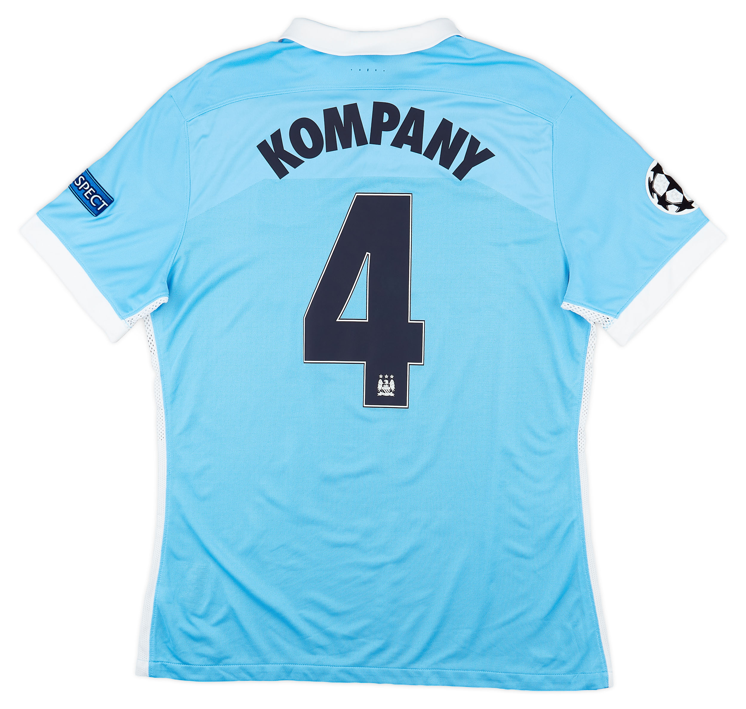 2015 16 Manchester City Authentic Home Shirt Kompany 4 Excellent 9