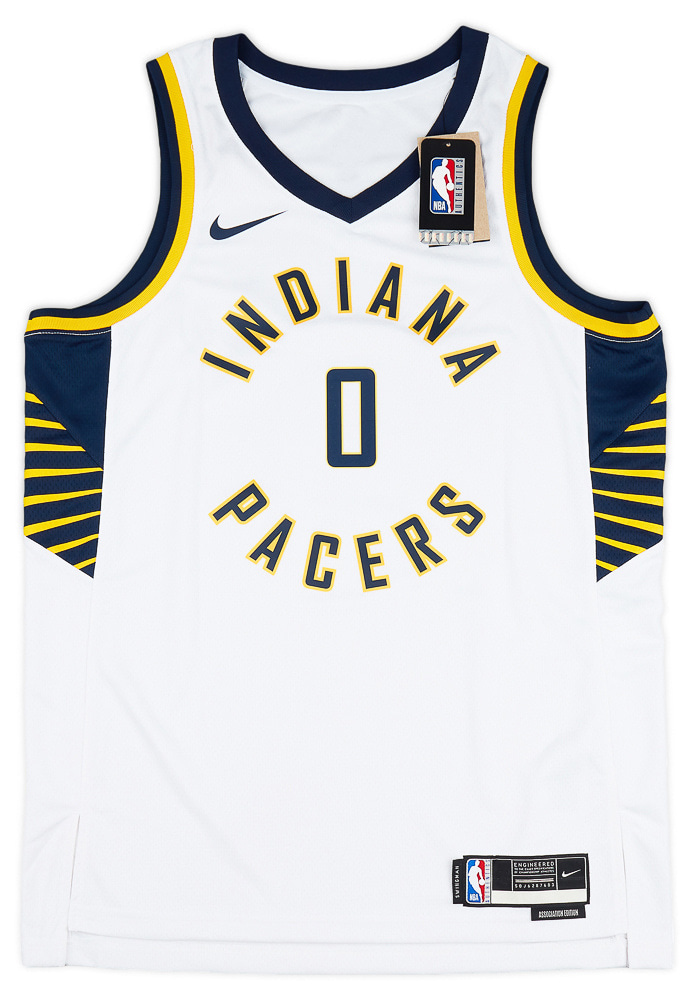 Indiana Pacers Haliburton Nike Swingman Home Jersey L