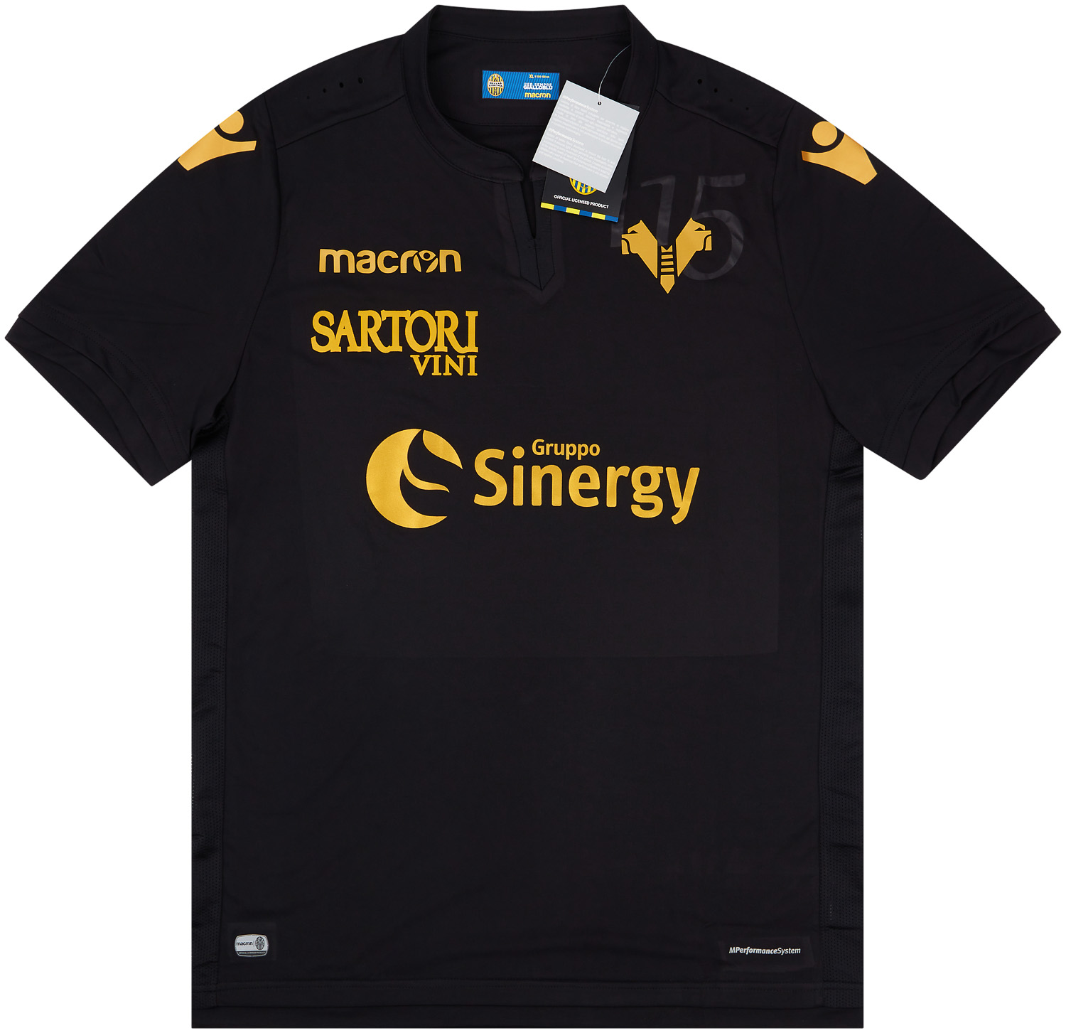 Hellas Verona F C Goalkeeper Football Shirt 2015 2016 Sponsored By