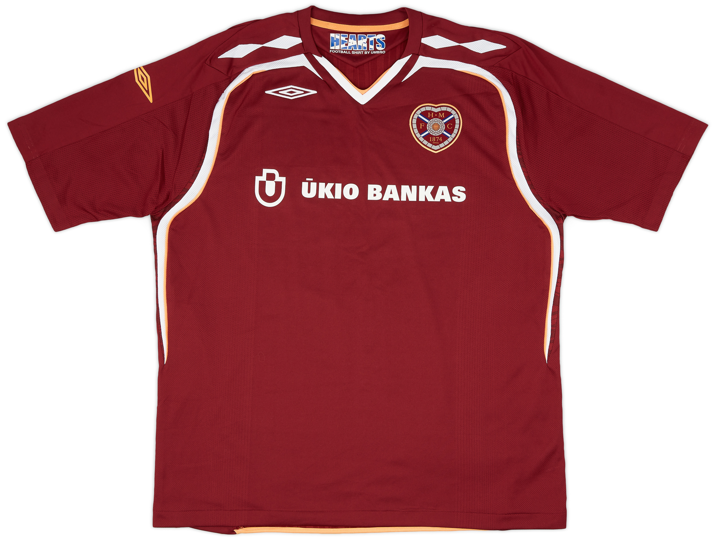 2007-08 Heart Of Midlothian (Hearts) Home Shirt - 9/10 - ()