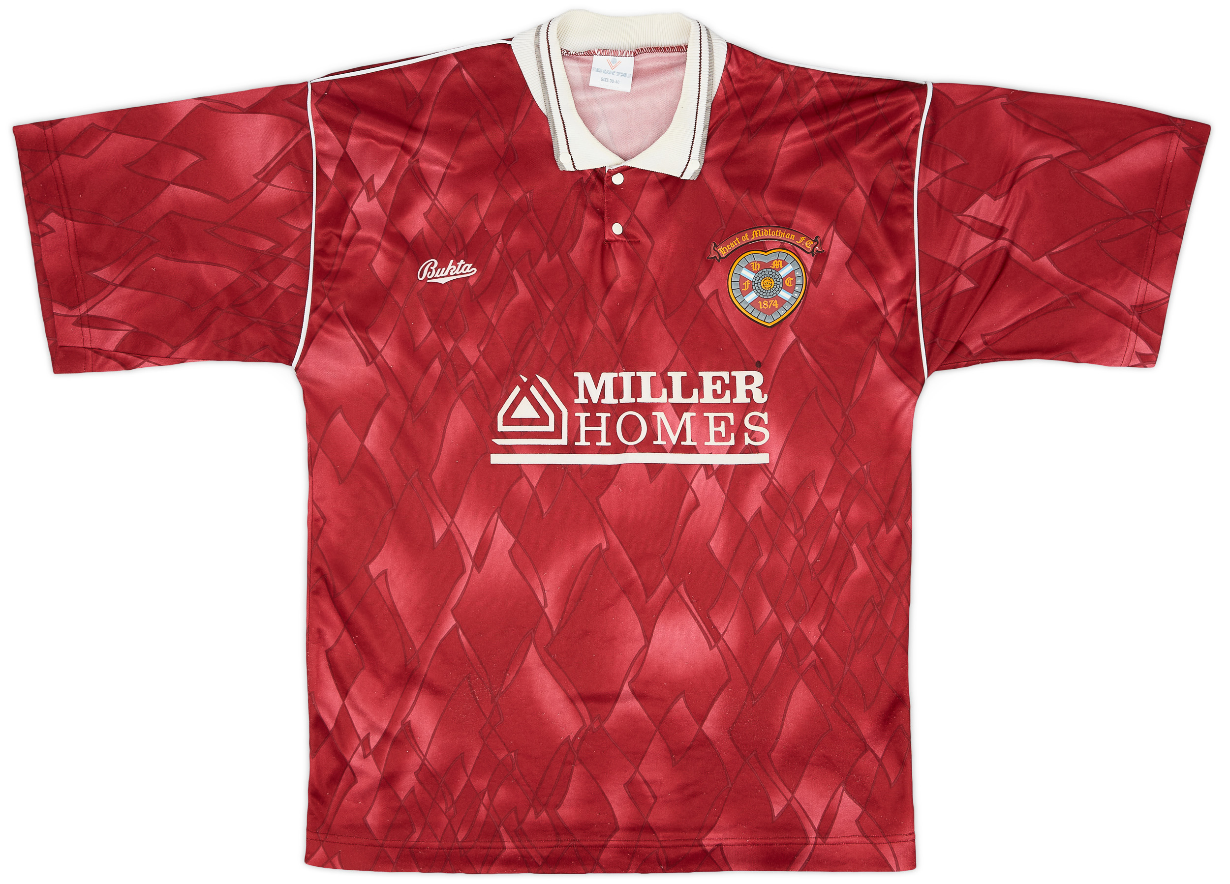 1990-91 Heart Of Midlothian (Hearts) Home Shirt - 8/10 - ()