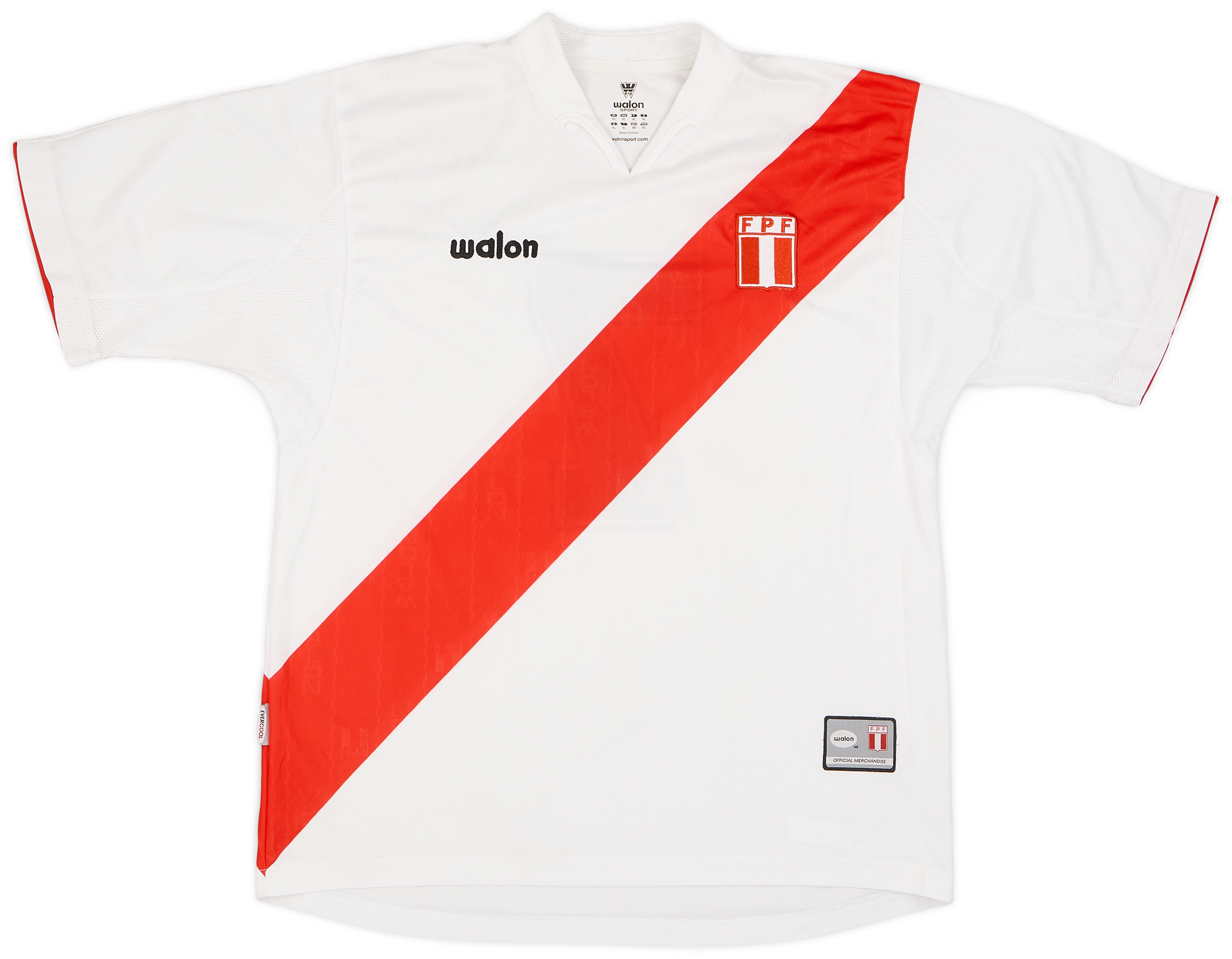 2004-06 Peru Home Shirt #7 - 9/10 - ()