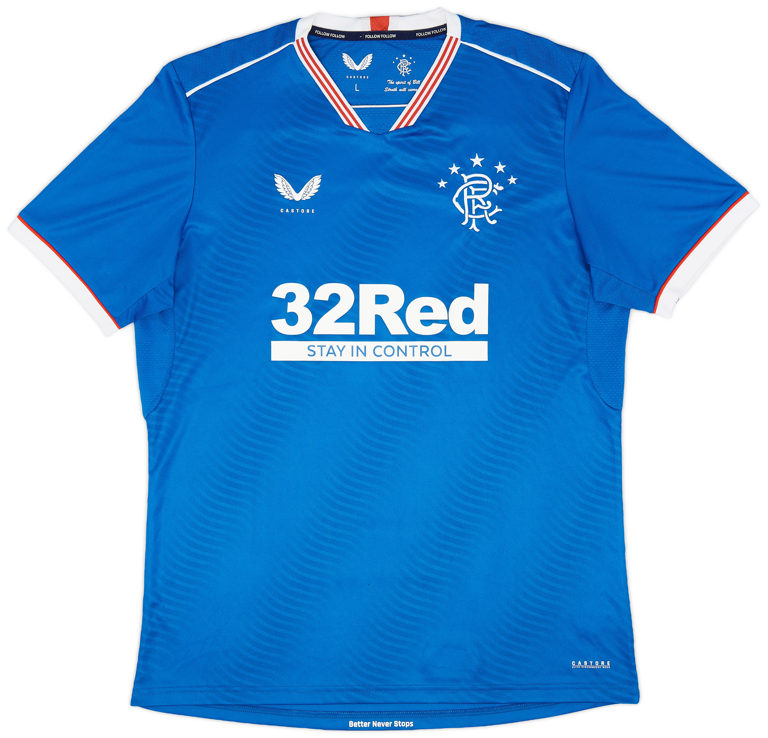 2020-21 Rangers Home Shirt - 8/10 - ()