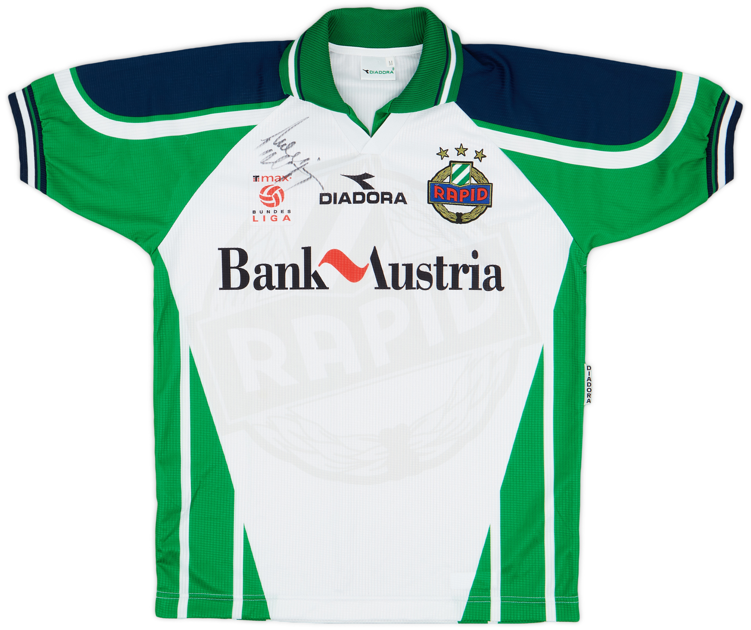 1998-99 Rapid Vienna Signed Home Shirt - 9/10 - ()
