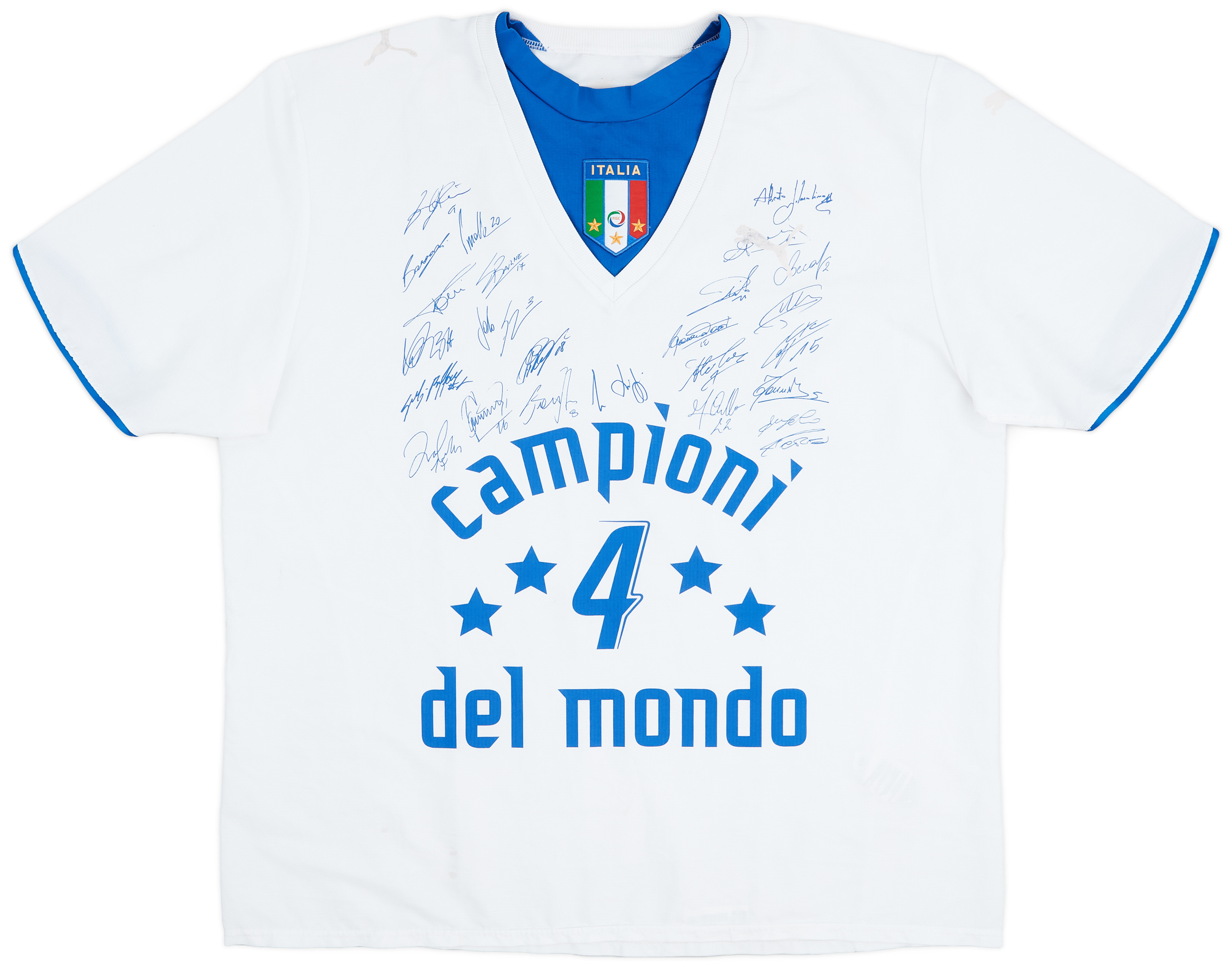 2006 Italy 'Campioni Del Mondo' Basic Away Shirt - 4/10 - ()