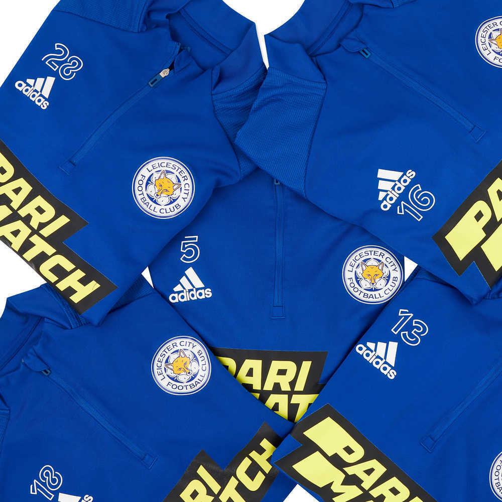 2021-22 Leicester Player Worn 1/2 Zip Training Top # (Very Good)