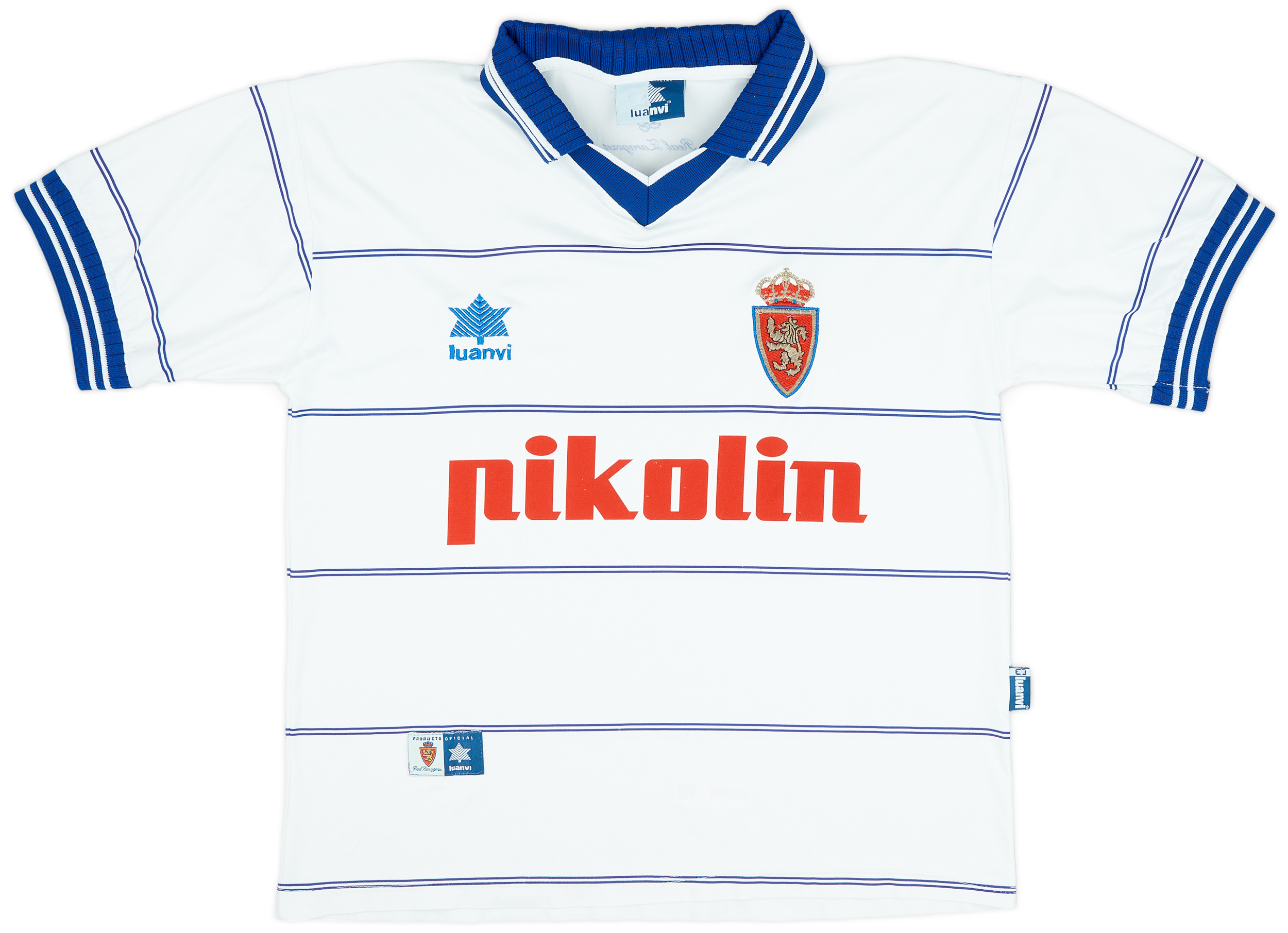 1999-01 Real Zaragoza Home Shirt - 9/10 - ()