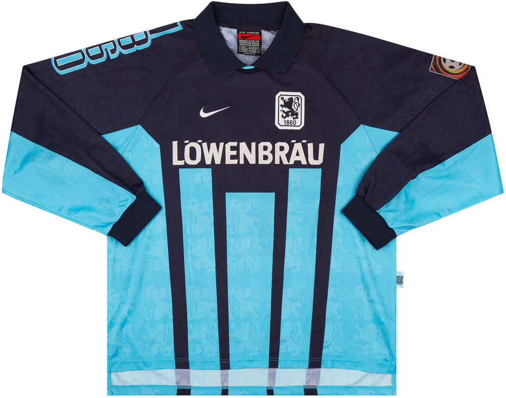 1996-97 1860 Munich Match Issue Away L/S Shirt Fröhlich #30-Match Worn Shirts 1860 Munich Match Issue