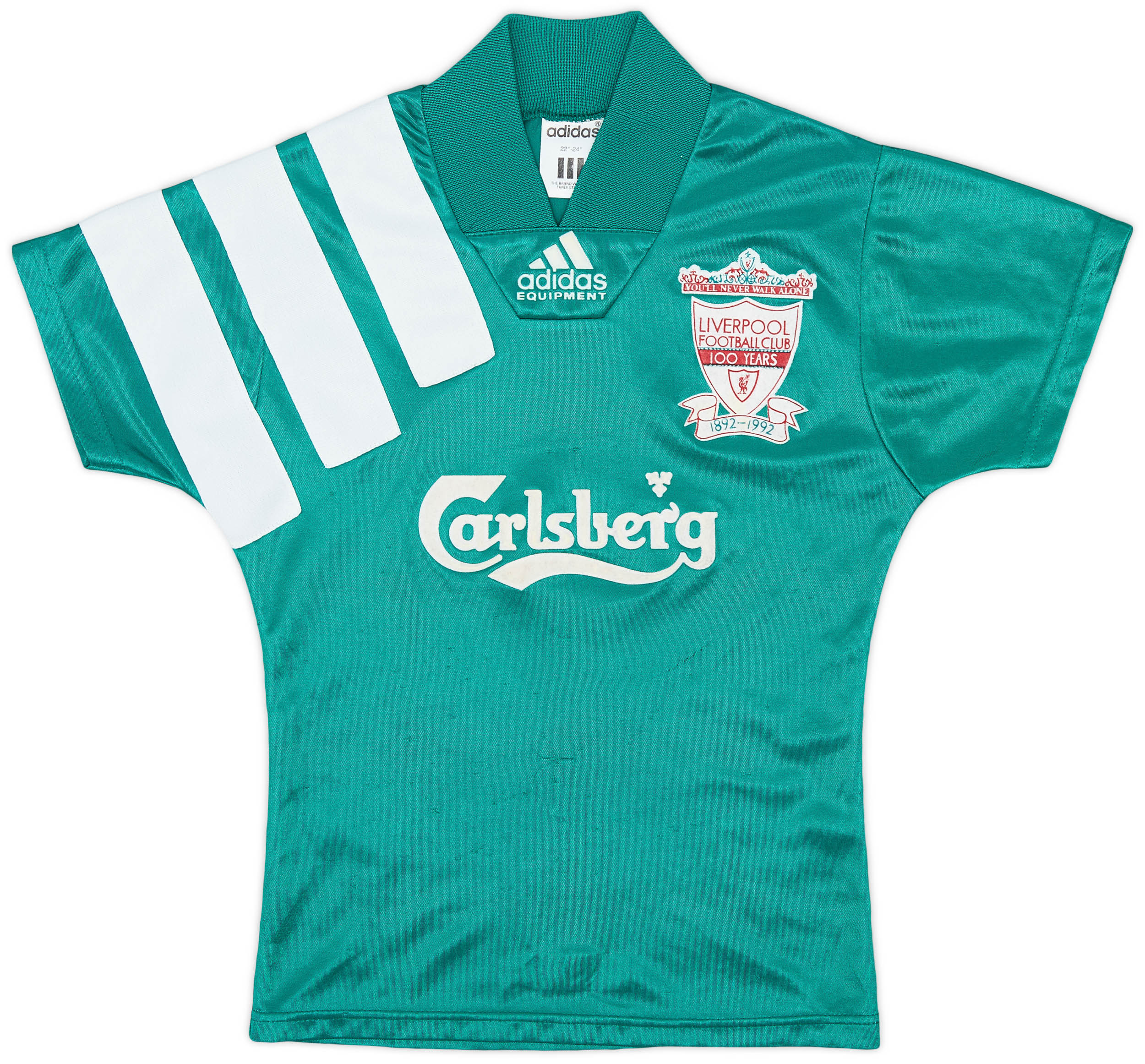 1992-93 Liverpool Centenary Away Shirt - 8/10 - (4-5Y)