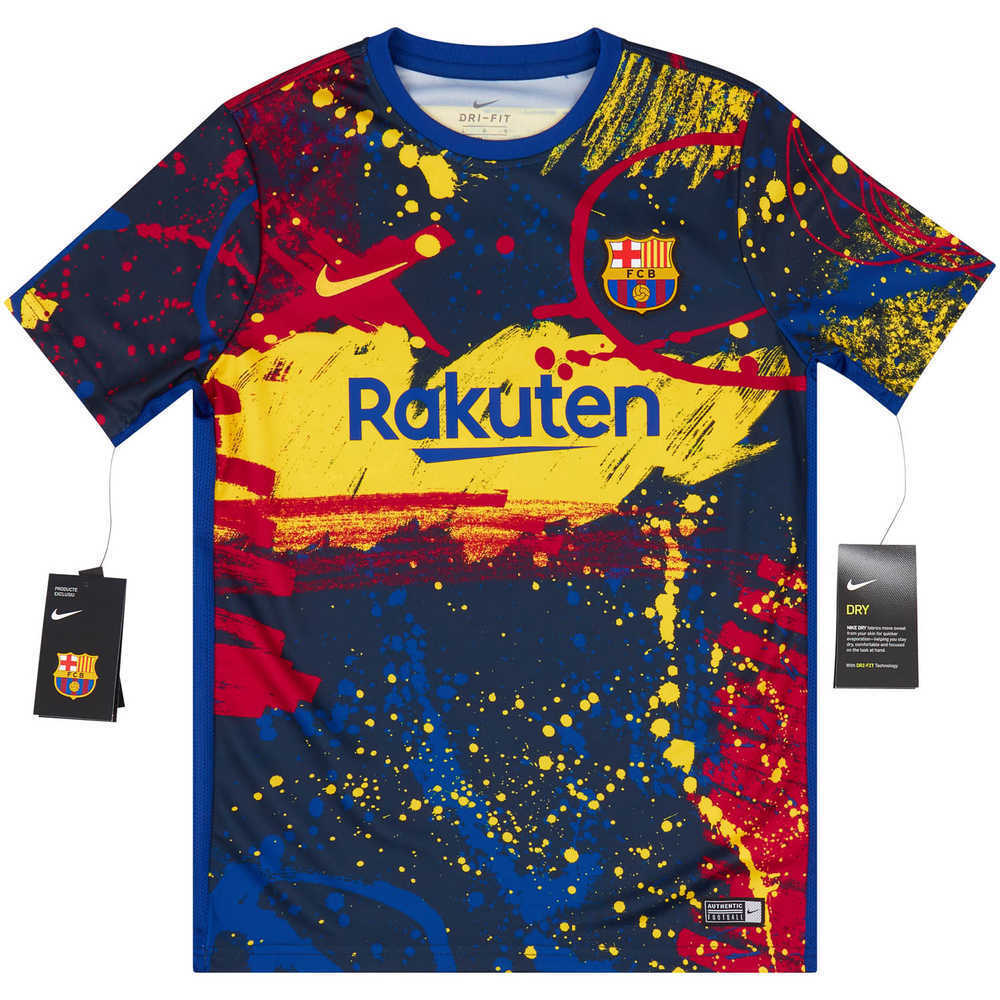 2019-20 Barcelona Nike Pre-Match Training Shirt *w/Tags* KIDS