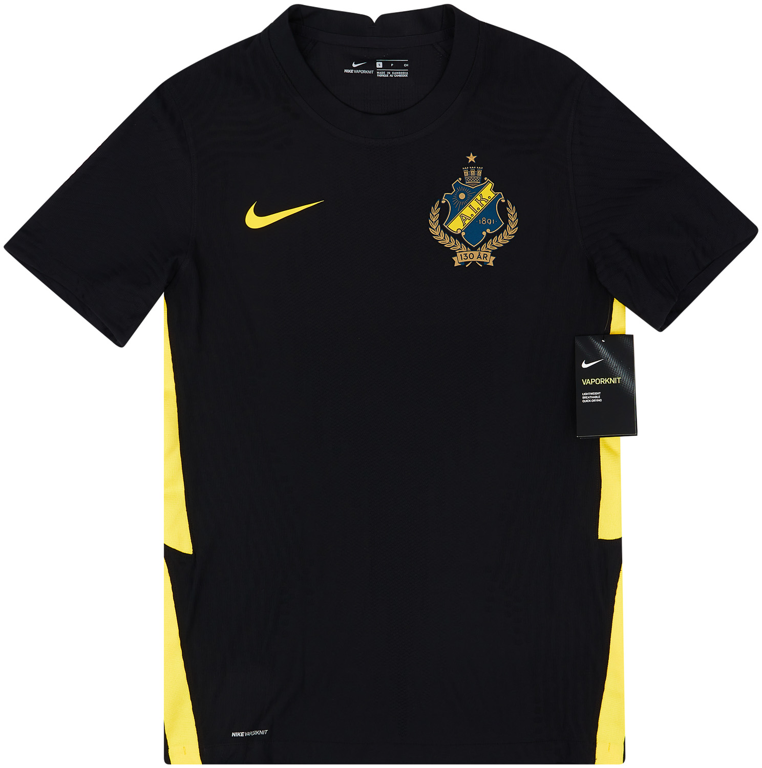 2021 AIK Stockholm Player Issue Vaporknit Home Shirt