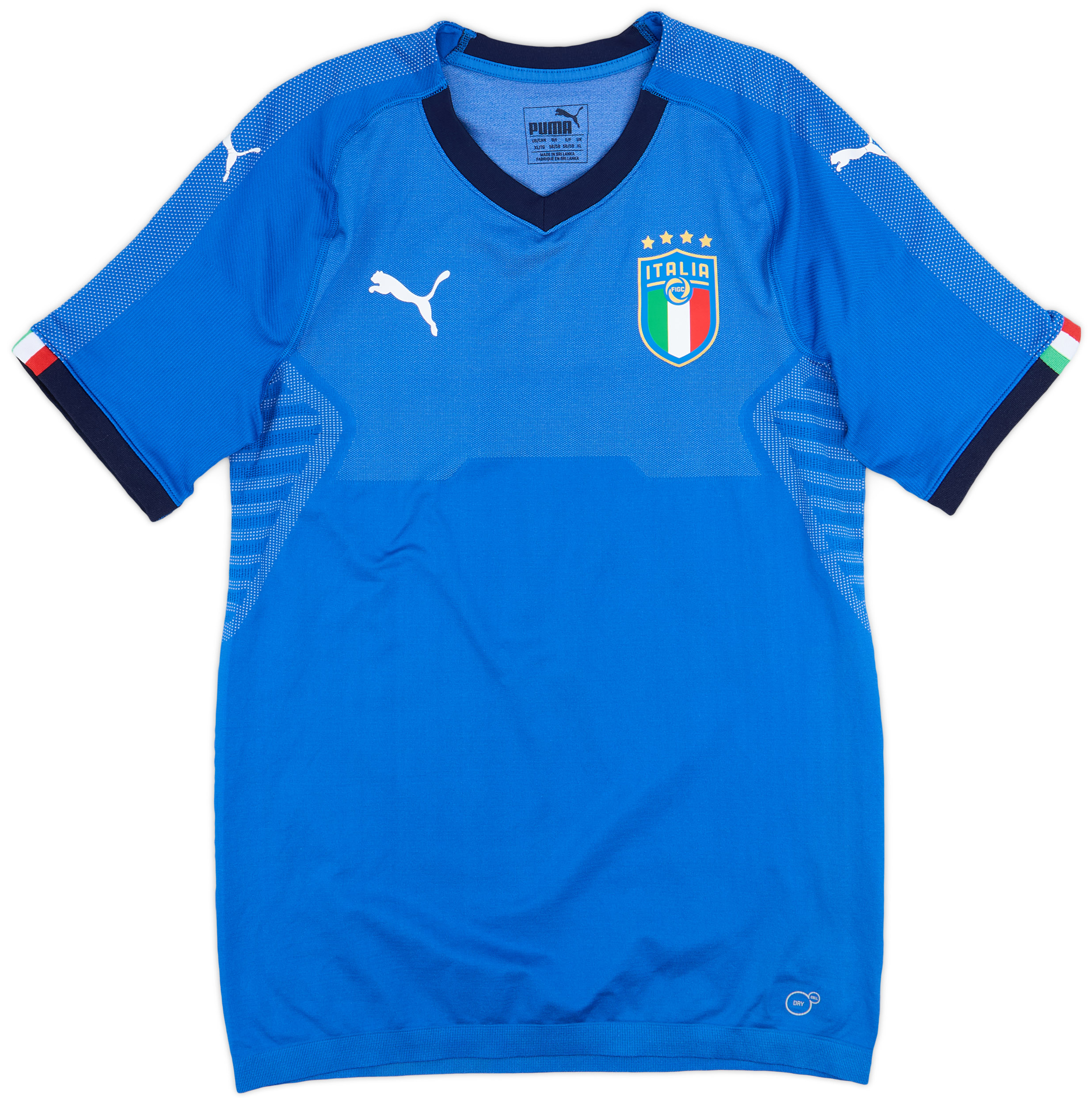 2018-19 Italy Authentic Home Shirt - 8/10 - ()