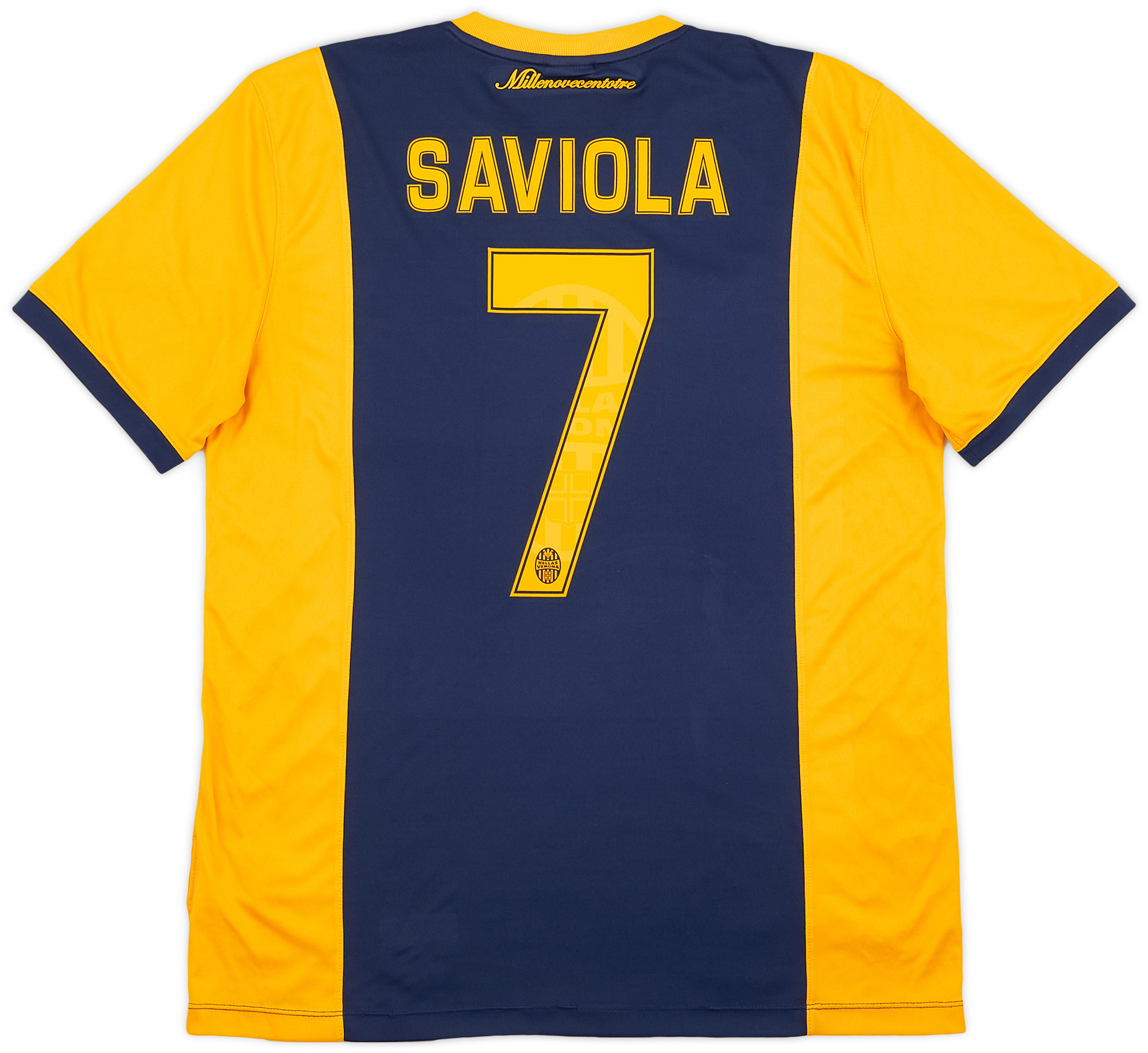 2014-15 Hellas Verona Home Shirt Saviola #7 - 9/10 - ()