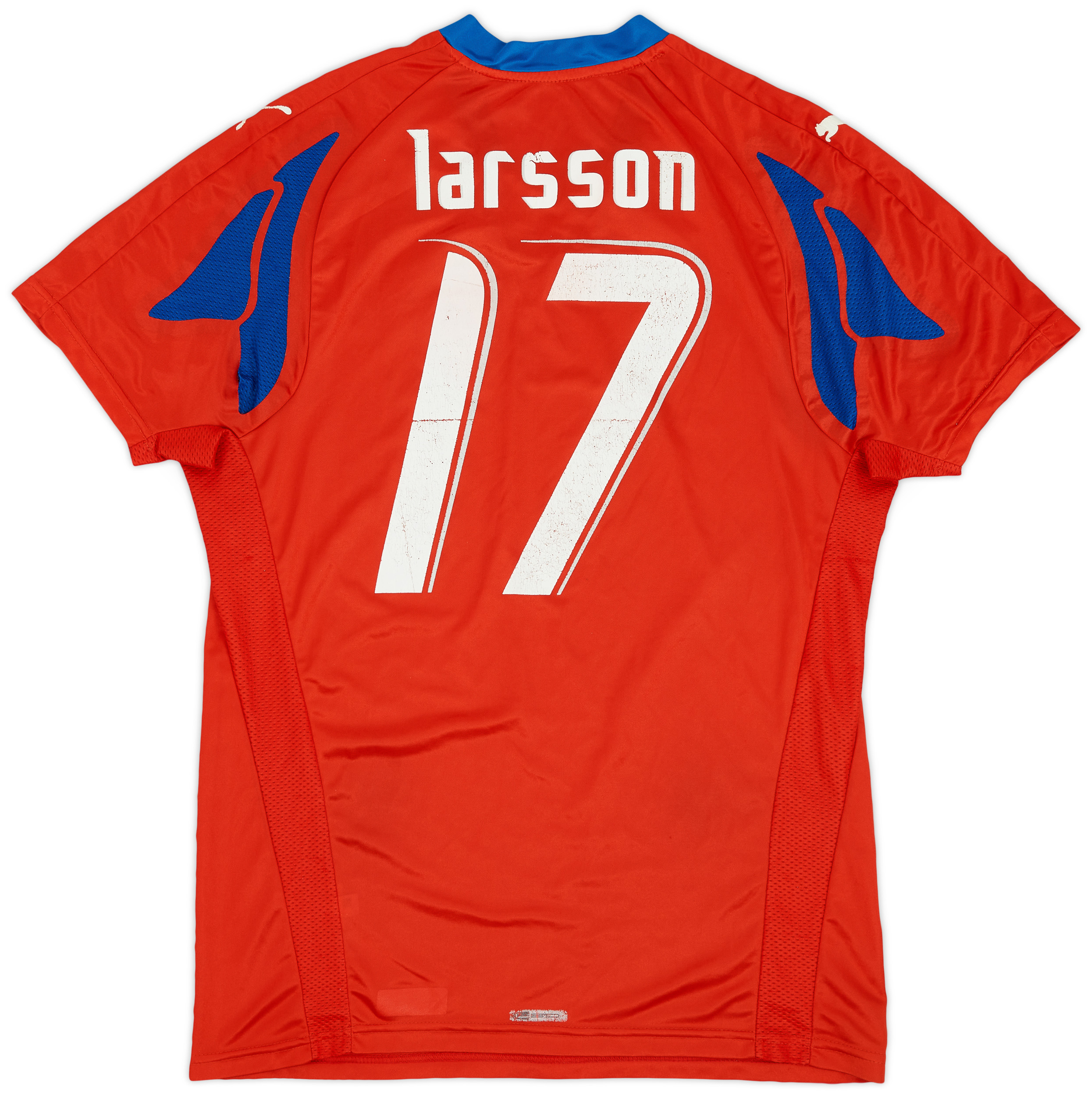 2007-08 Helsingborgs Home Shirt Larsson #17 - 5/10 - ()