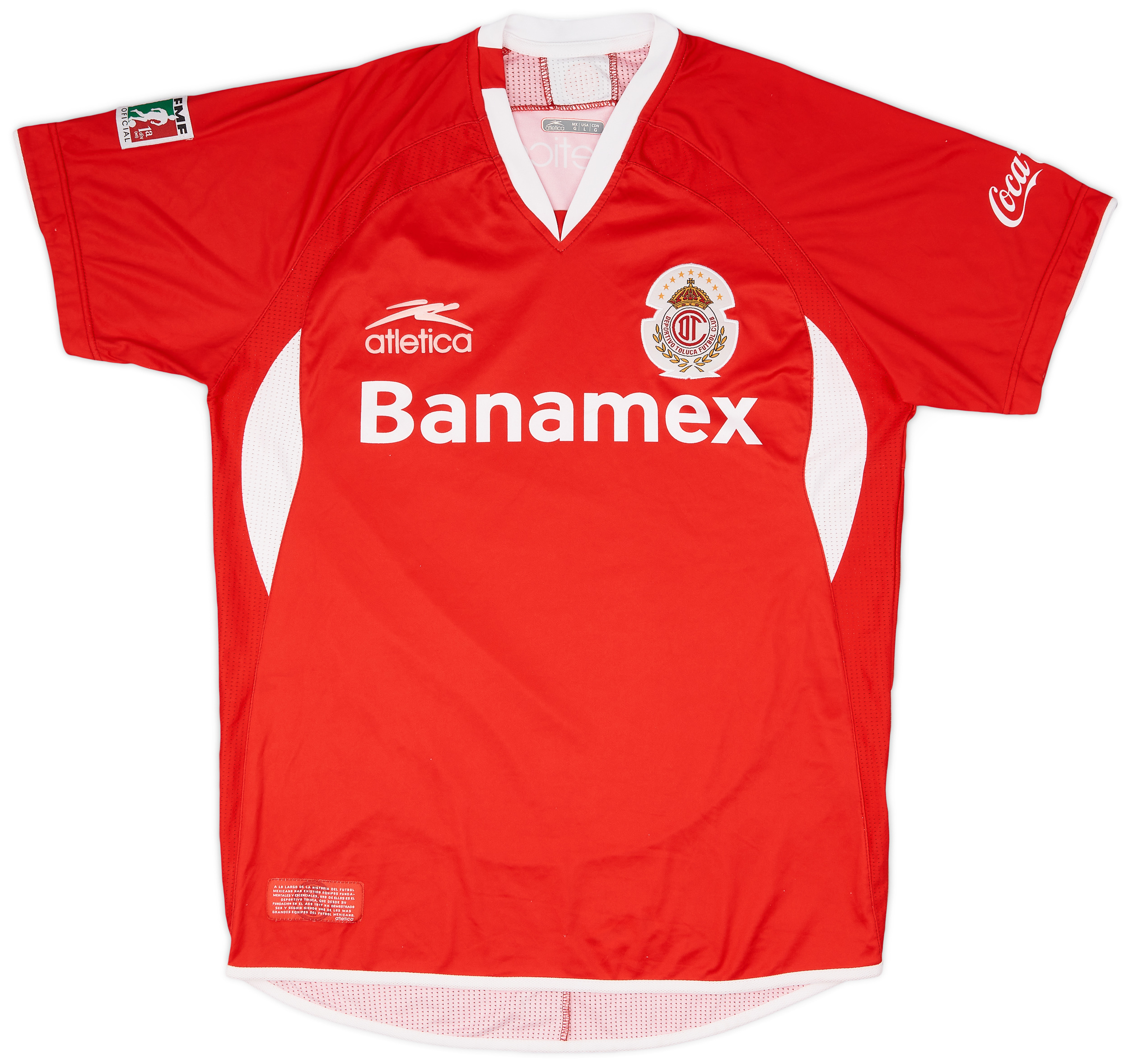 2008-09 Deportivo Toluca Home Shirt - 9/10 - ()