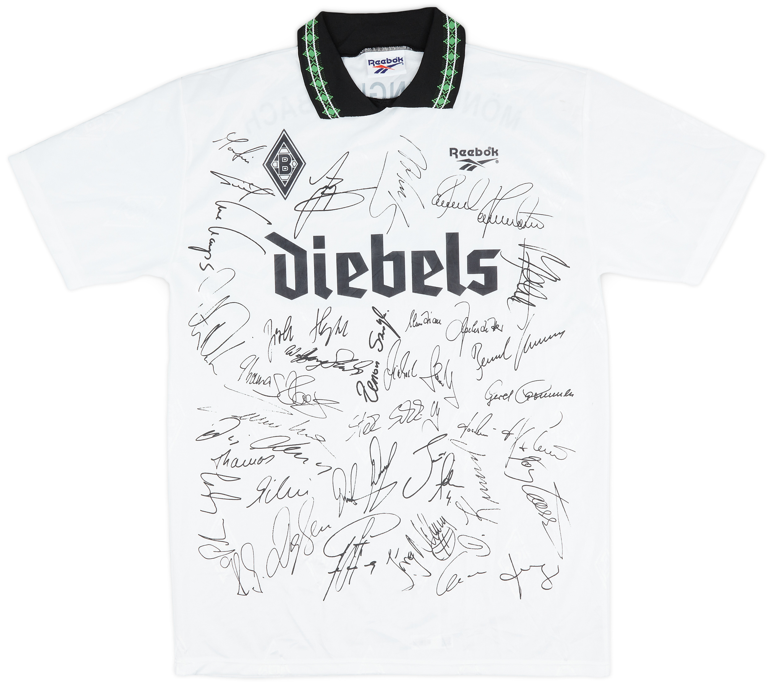 1995-96 Borussia Monchengladbach Squad 'Signed' Home Shirt - 9/10 - ()