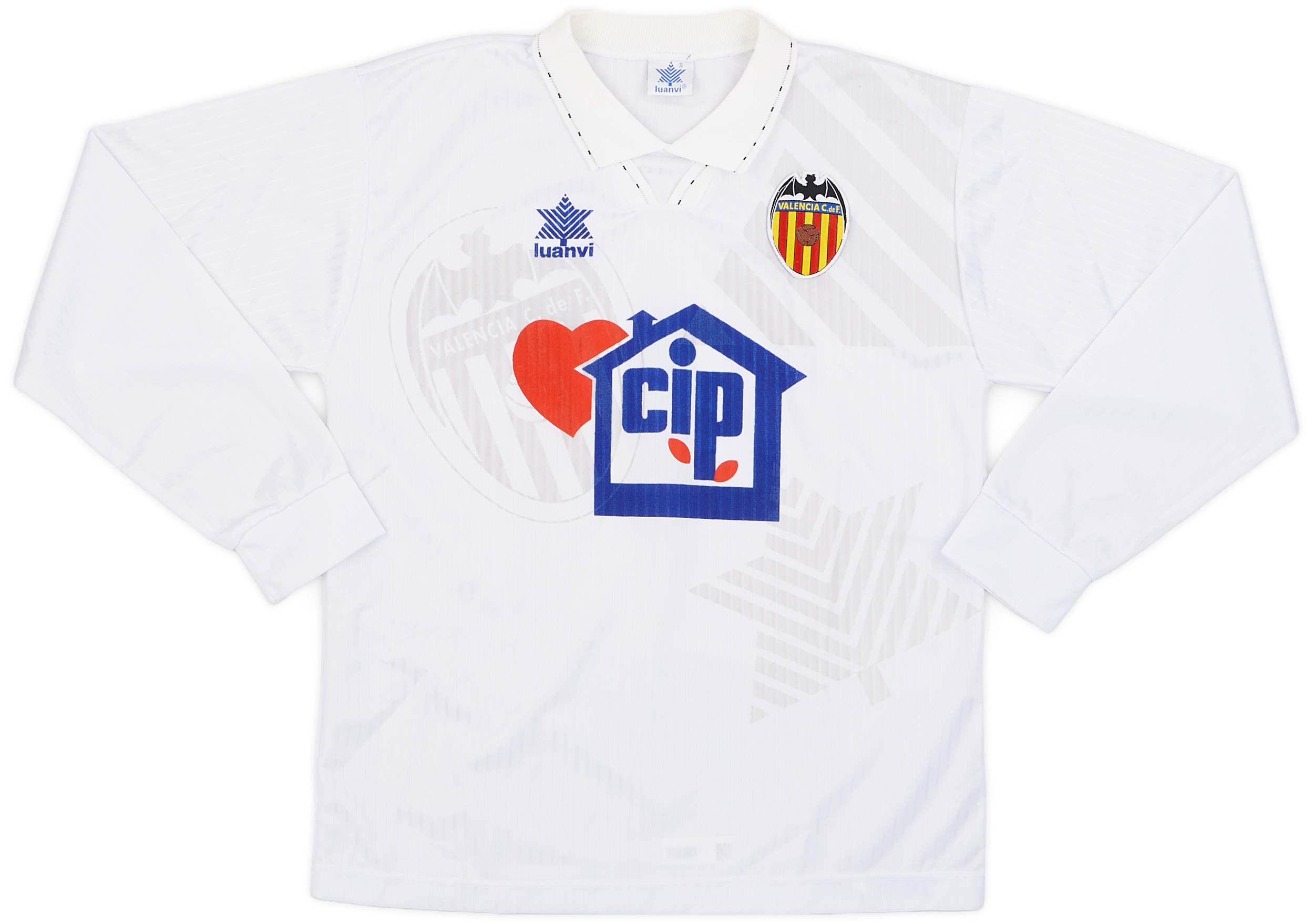 1994-95 Valencia Home Shirt - 8/10 - ()