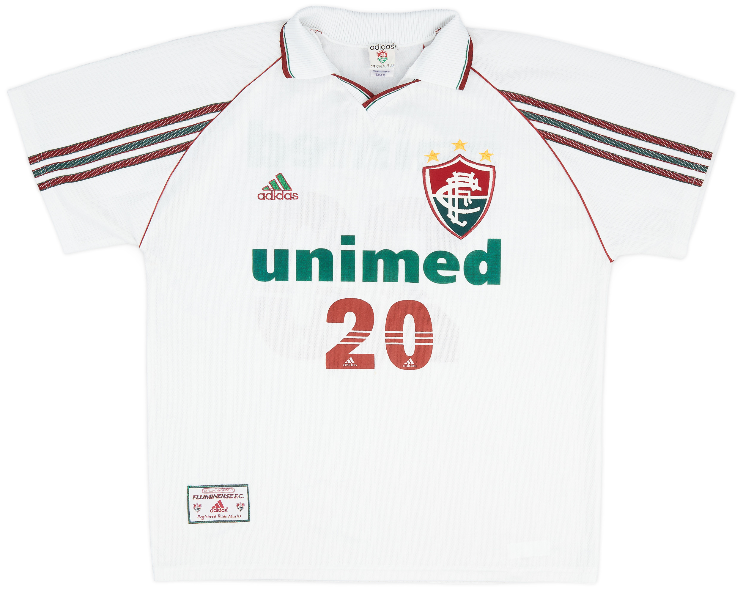 1998-00 Fluminense Away Shirt #20 - 8/10 - ()