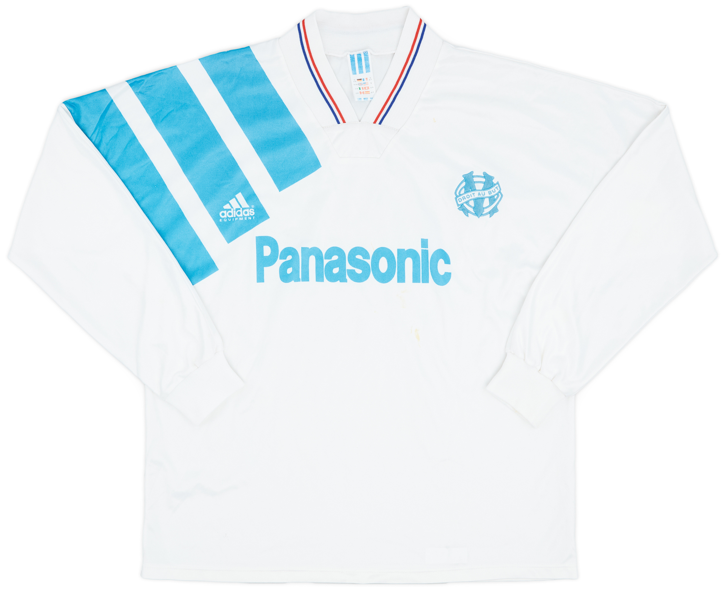 1991-92 Olympique Marseille Home Shirt - 7/10 - ()