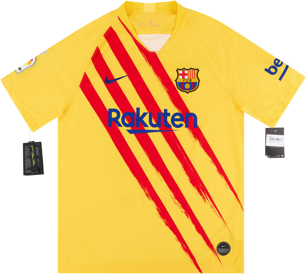 2019-20 Barcelona 'Senyera' Fourth Shirt Messi #10 *w/Tags*