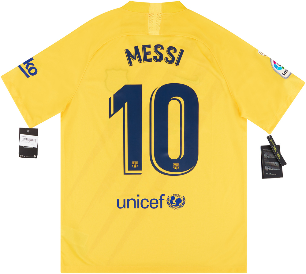 2019-20 Barcelona 'Senyera' Fourth Shirt Messi #10 *w/Tags*
