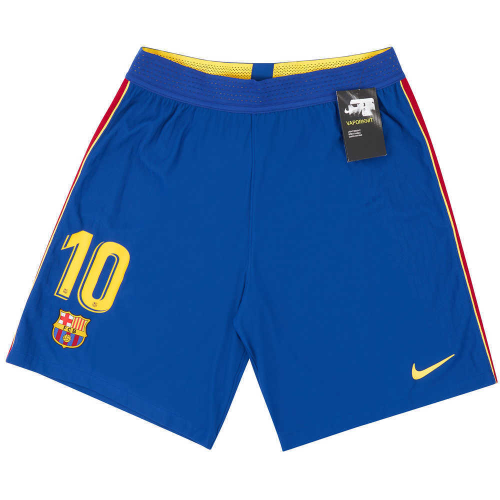 2020-21 Barcelona Player Issue Authentic Home Shorts #10 (Messi) *w/Tags* S