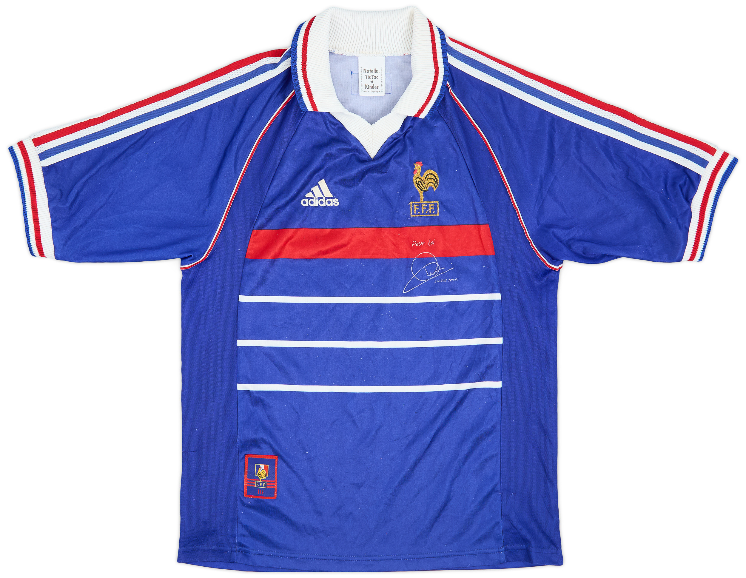 1998-00 France 'Pour Toi Zinedine Zidane' Home Shirt - 7/10 - ()