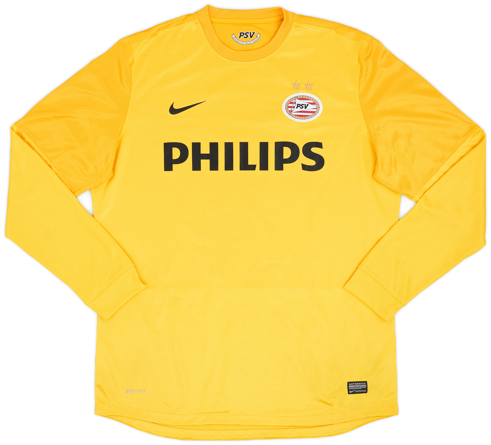 2012-13 PSV Player Issue GK Shirt - 8/10 - ()