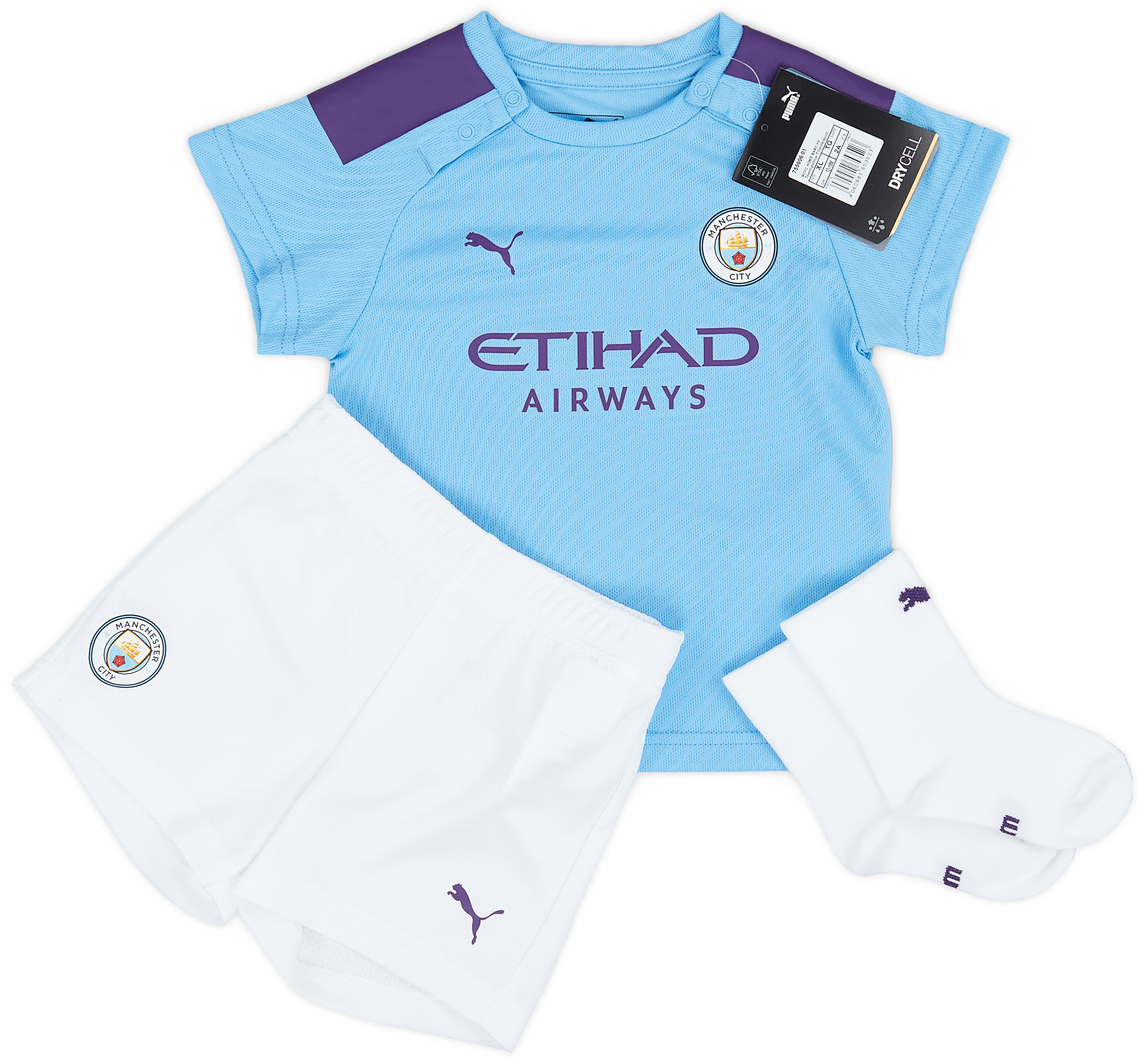 2019-20 Manchester City Home Full Kit - (4-6 Months)