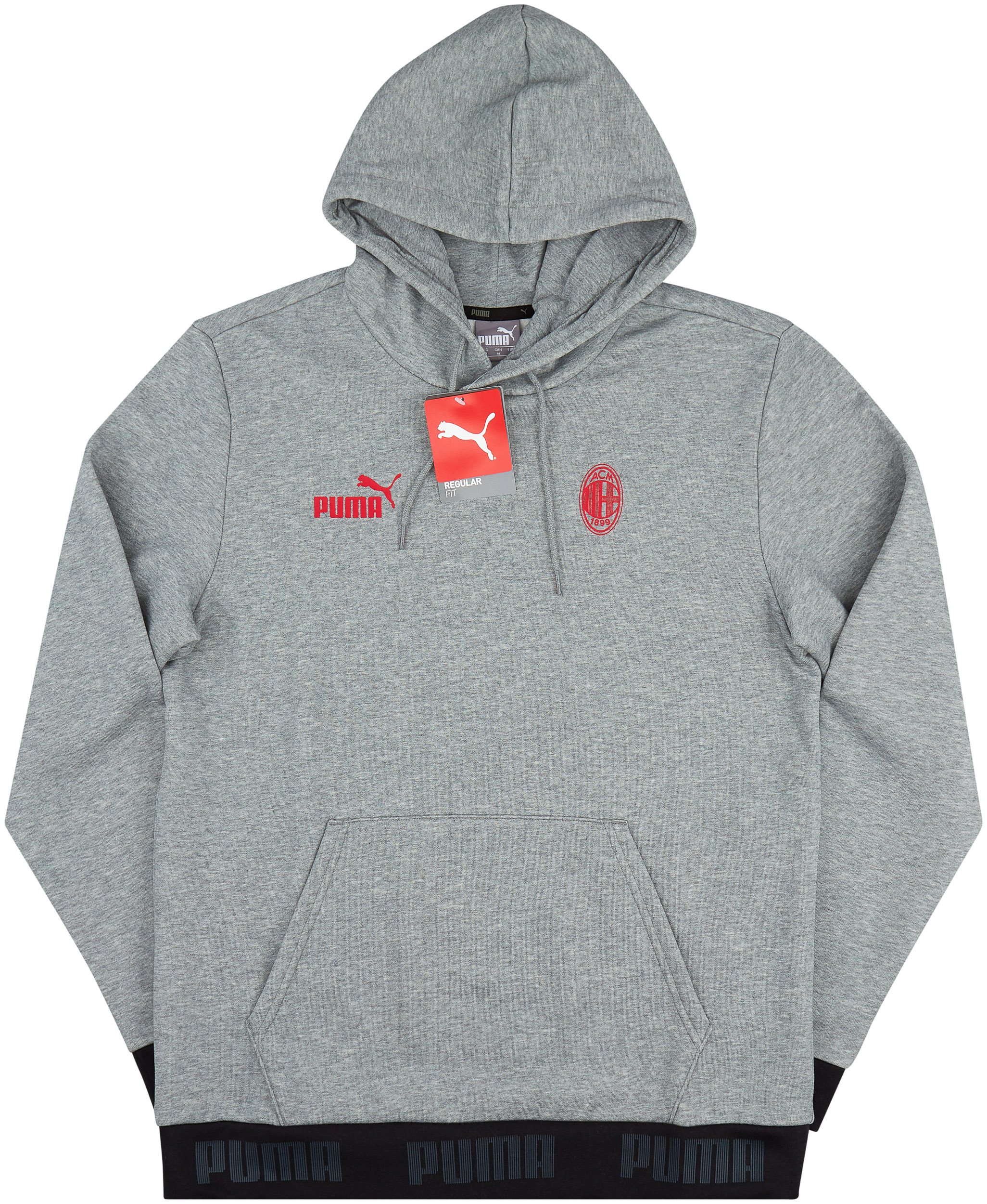2019-20 AC Milan Puma FtblCulture Hooded Top - NEW - (M)