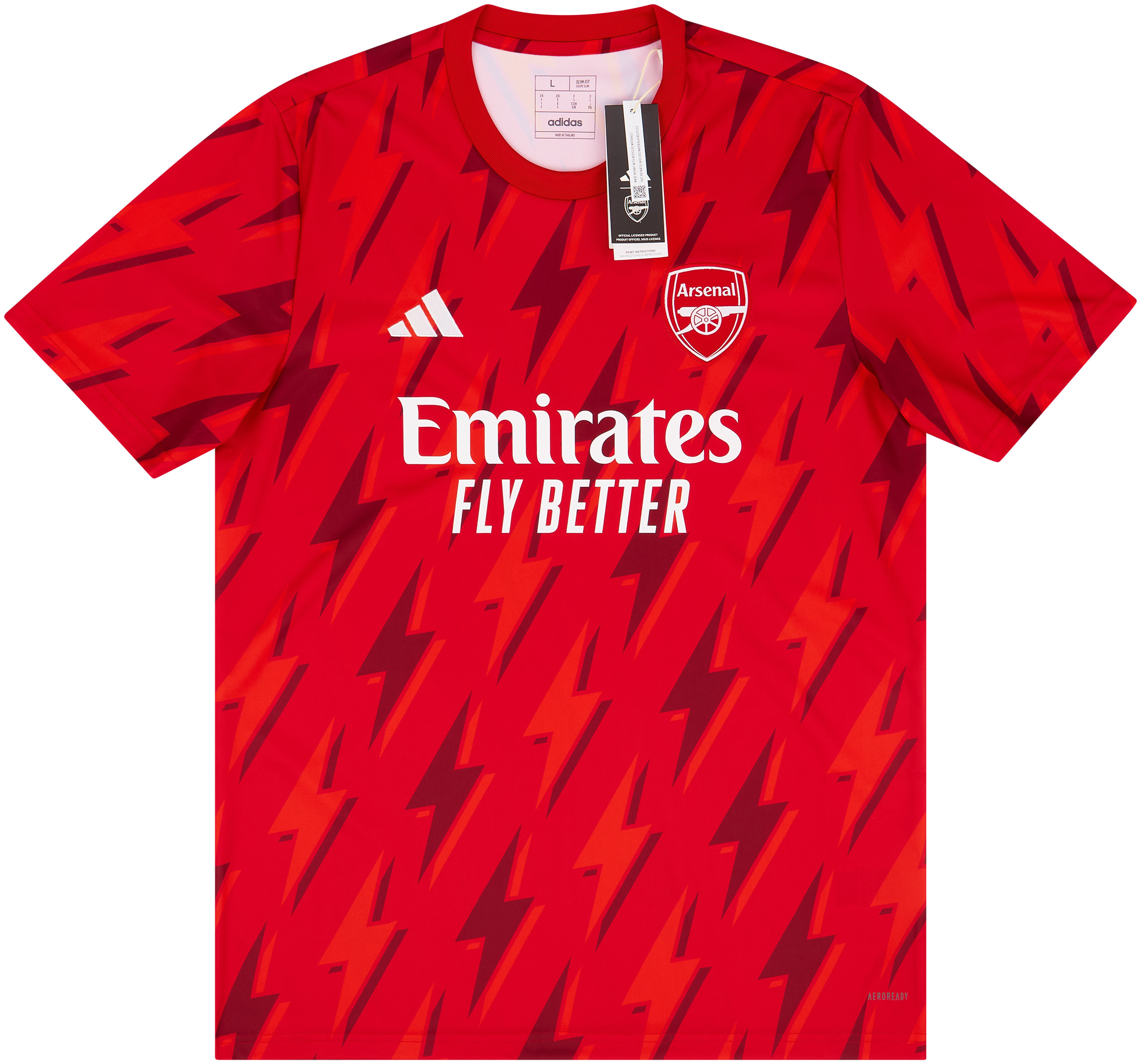 2023-24 Arsenal adidas Pre-Match Training Shirt