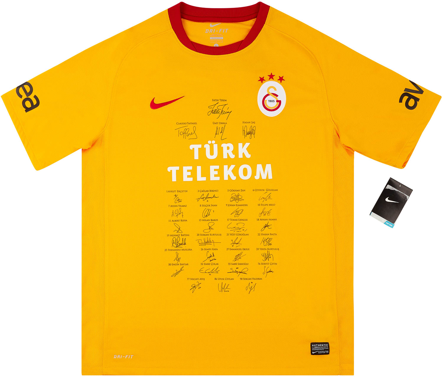 2011-12 Galatasaray Signed Third Shirt