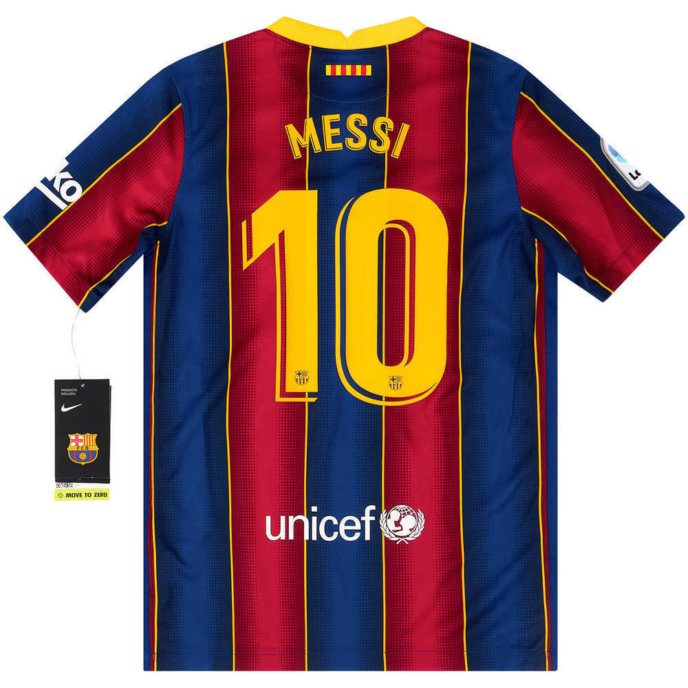 2020-21 Barcelona Home Shirt Messi #10 *w/Tags* KIDS