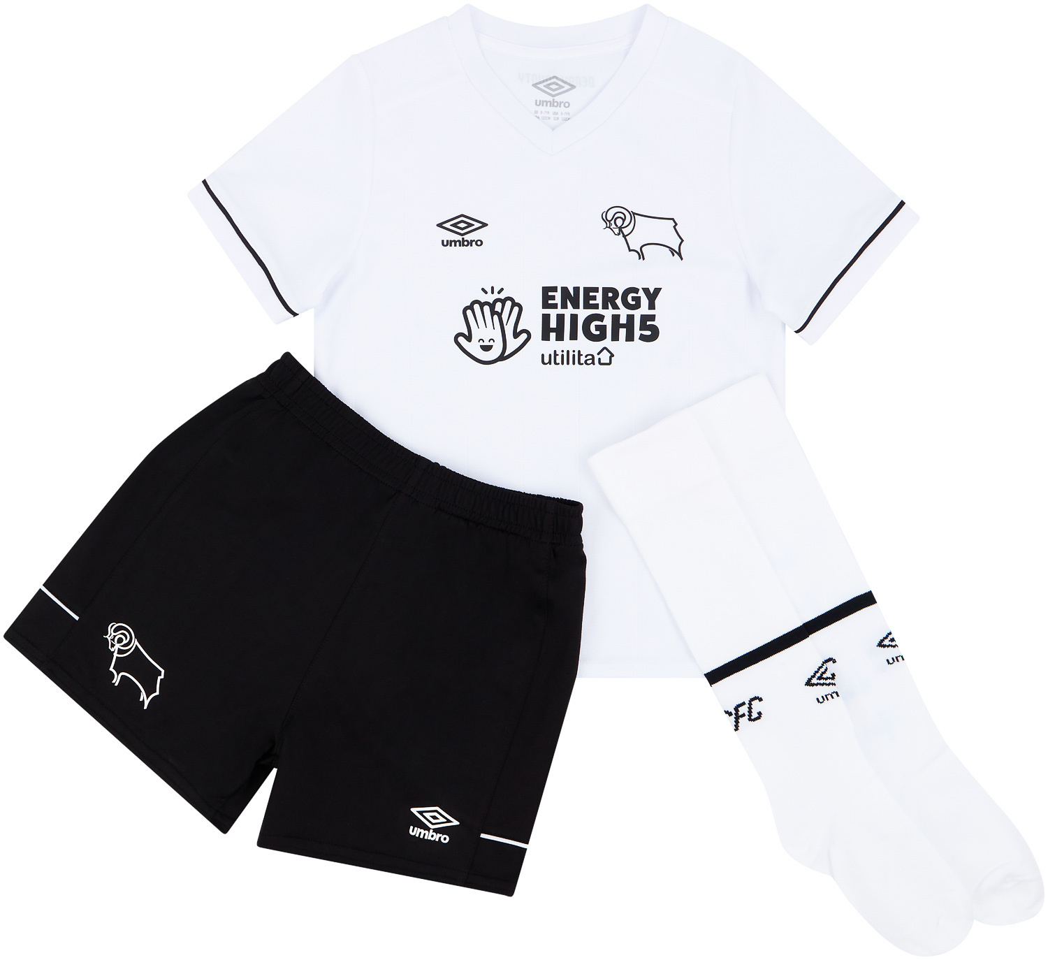 Derby County Home Shirt 2022-23 - Kids with Osula 23 printing