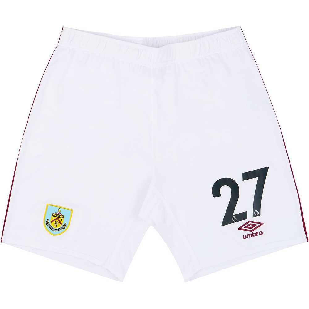 2020-21 Burnley Match Issue Home Shorts # (Excellent)