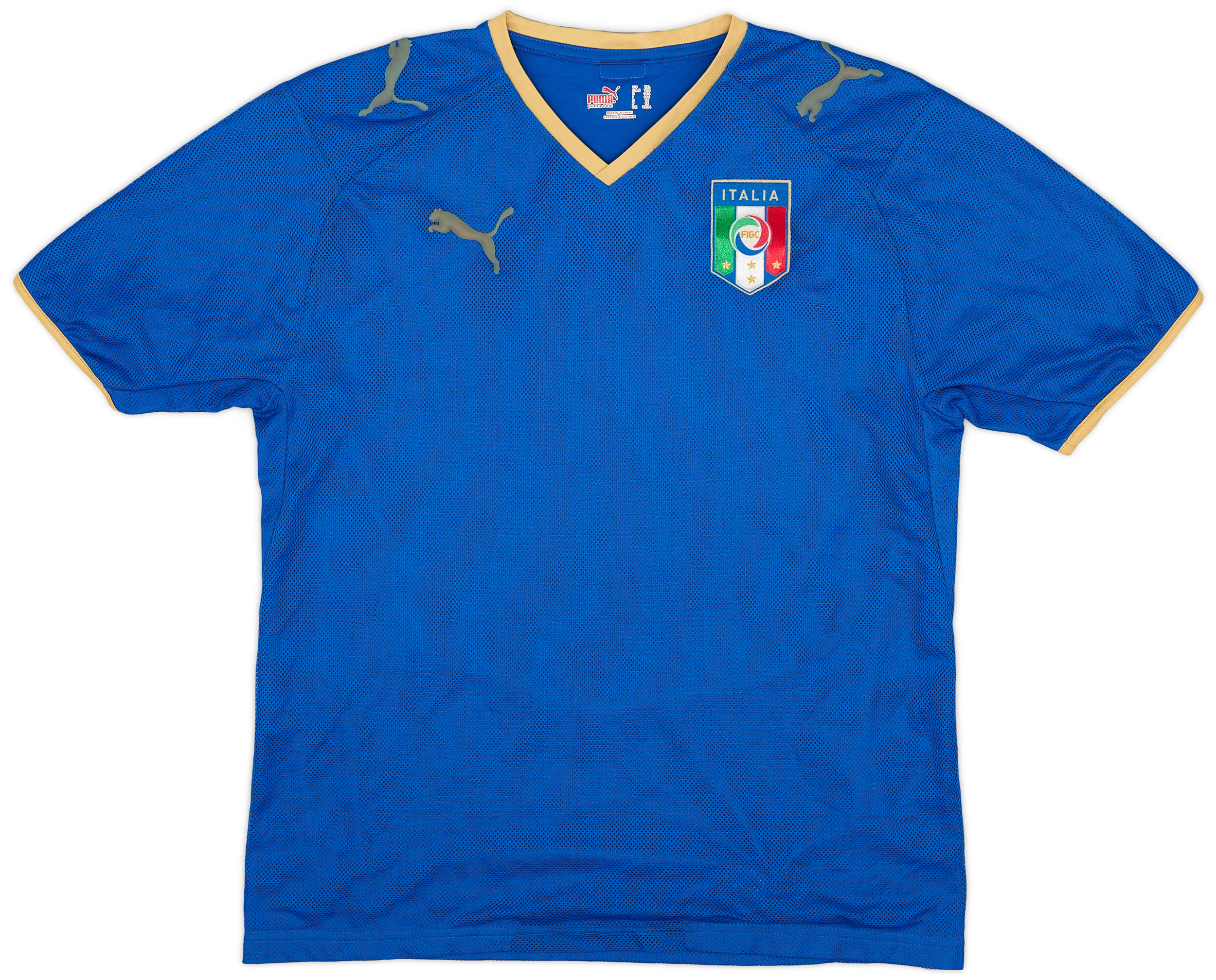 2007-08 Italy Home Shirt - 9/10 - (YXL)