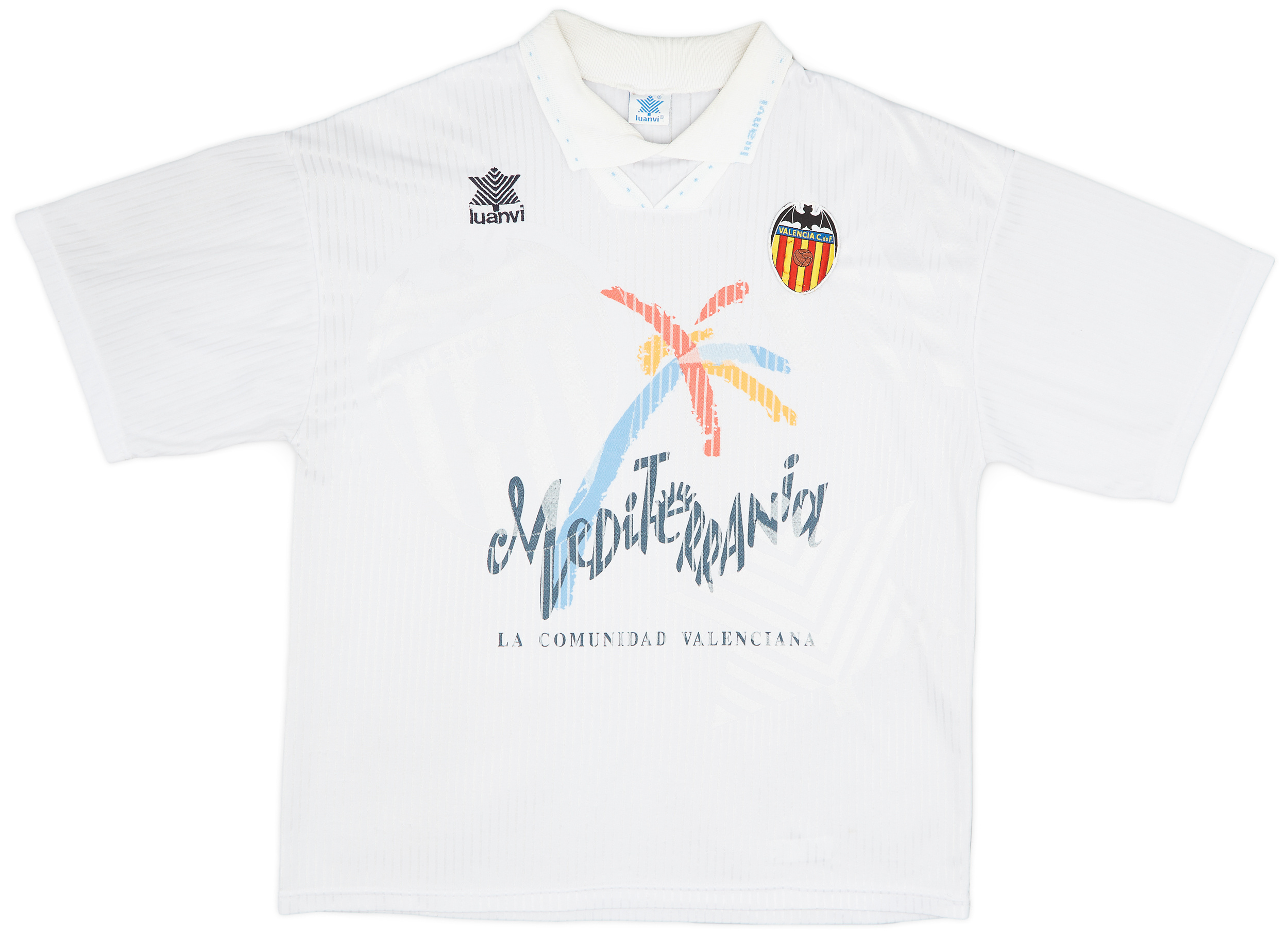 1993-94 Valencia Home Shirt - 8/10 - ()