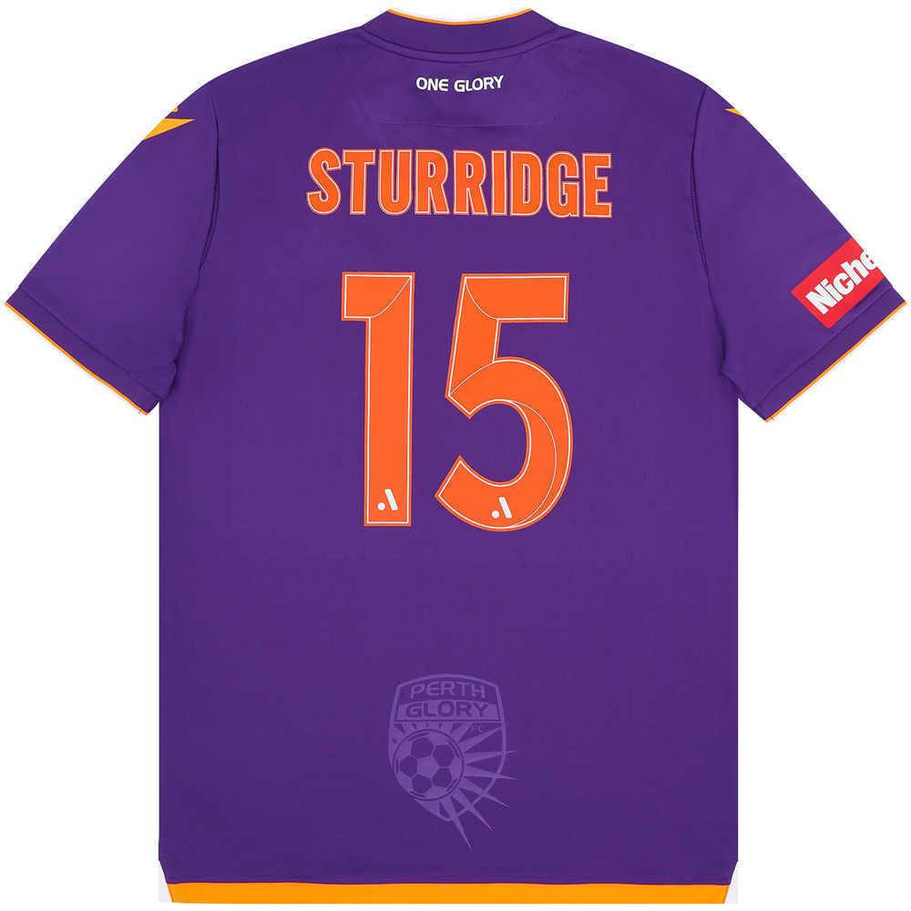 2021-22 Perth Glory Home Shirt Sturridge #15 *w/Tags*