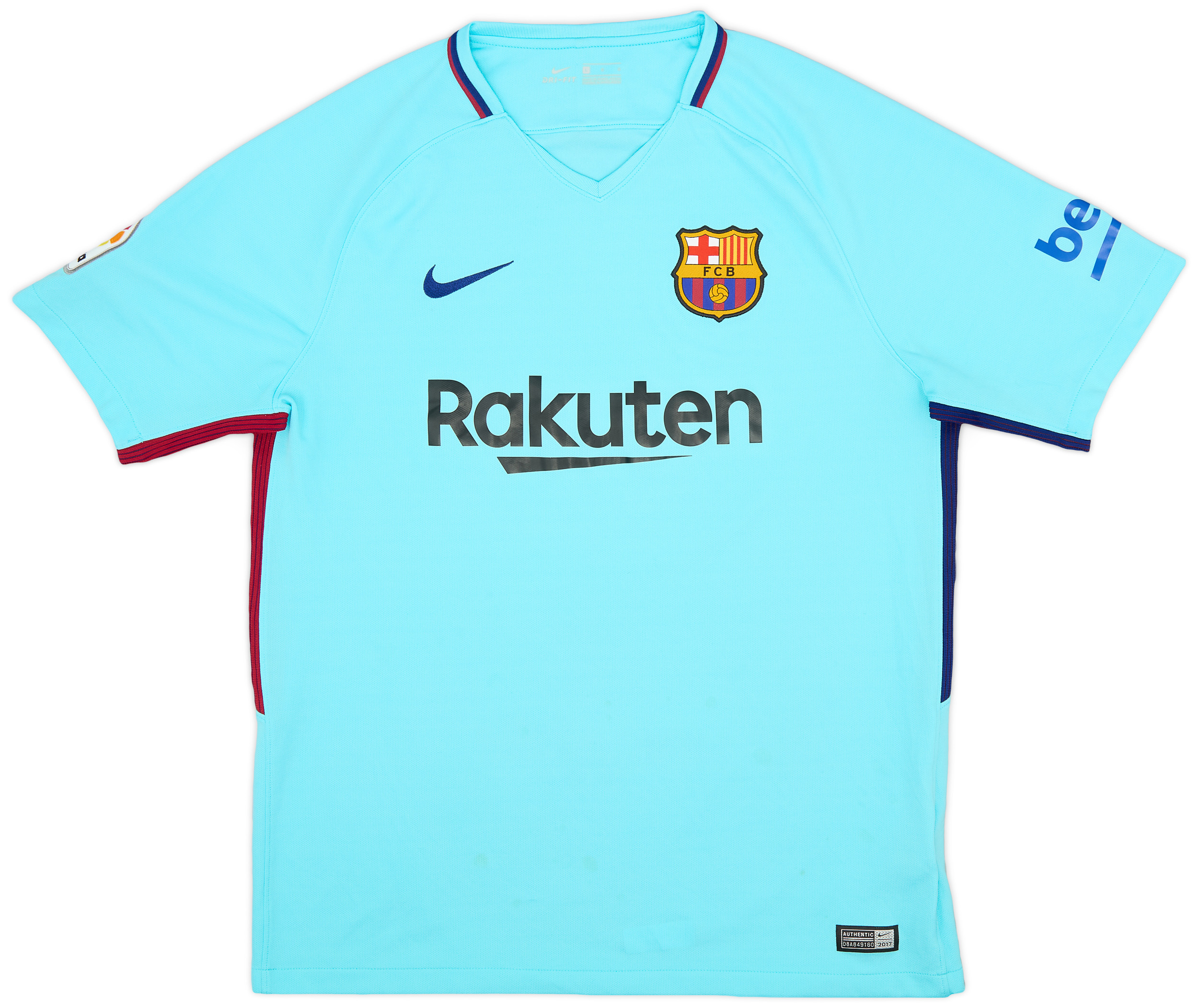 Barcelona Home voetbalshirt 2014 - 2015. Sponsored by Qatar Airways