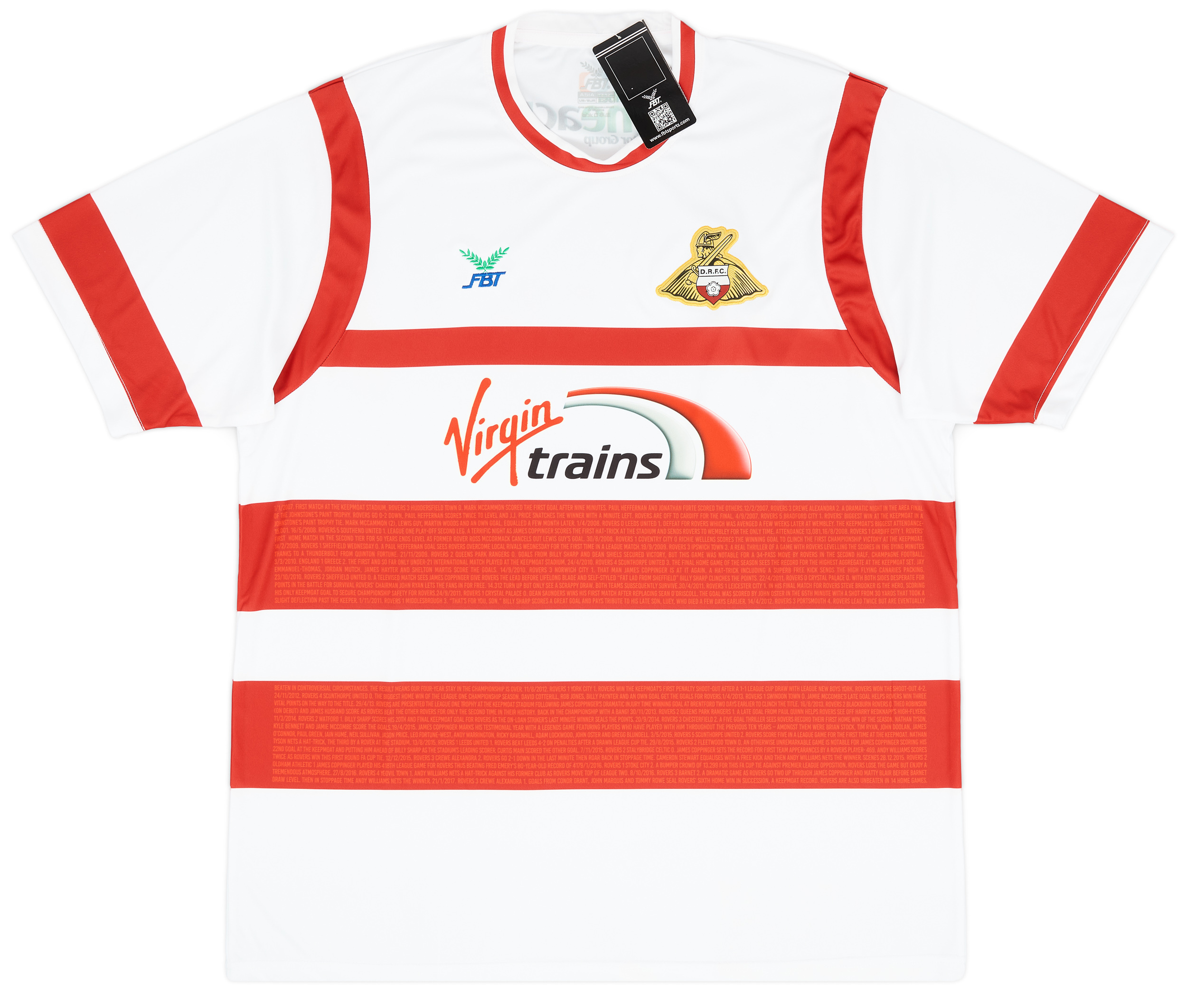 2017-18 Doncaster Rovers Home Shirt - ()