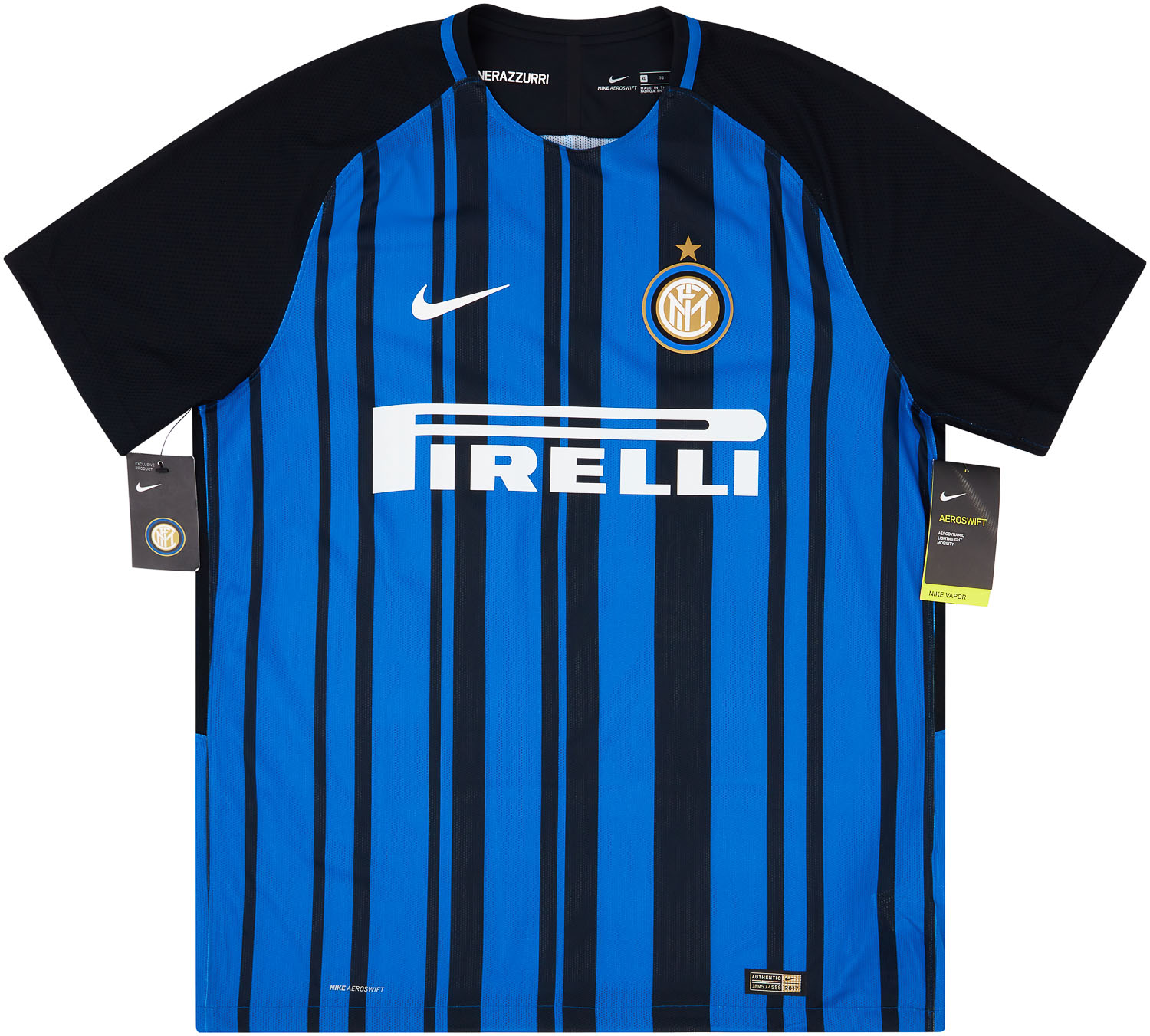 2017-18 Inter Milan Player Issue Authentic Home Shirt - NEW - XL