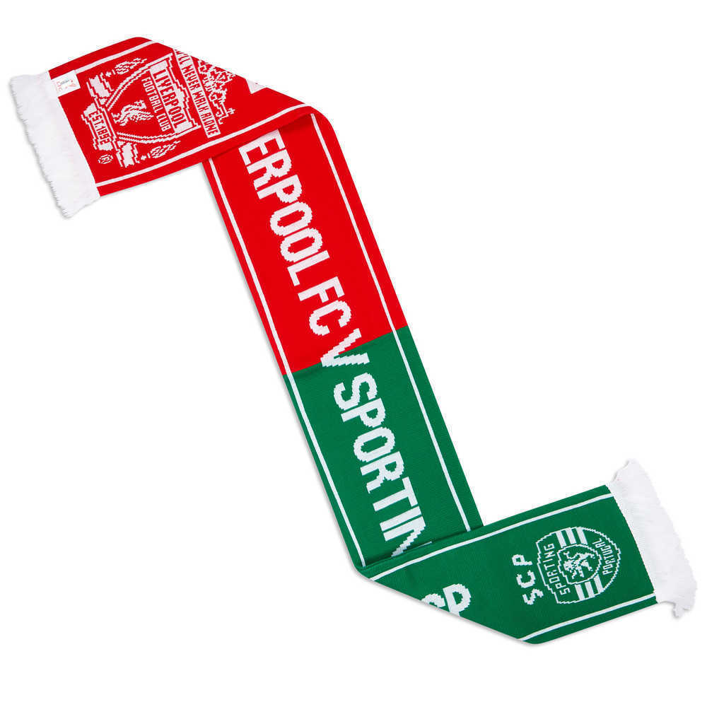 2019 Liverpool v Sporting Half-And-Half Fan Scarf *As New*
