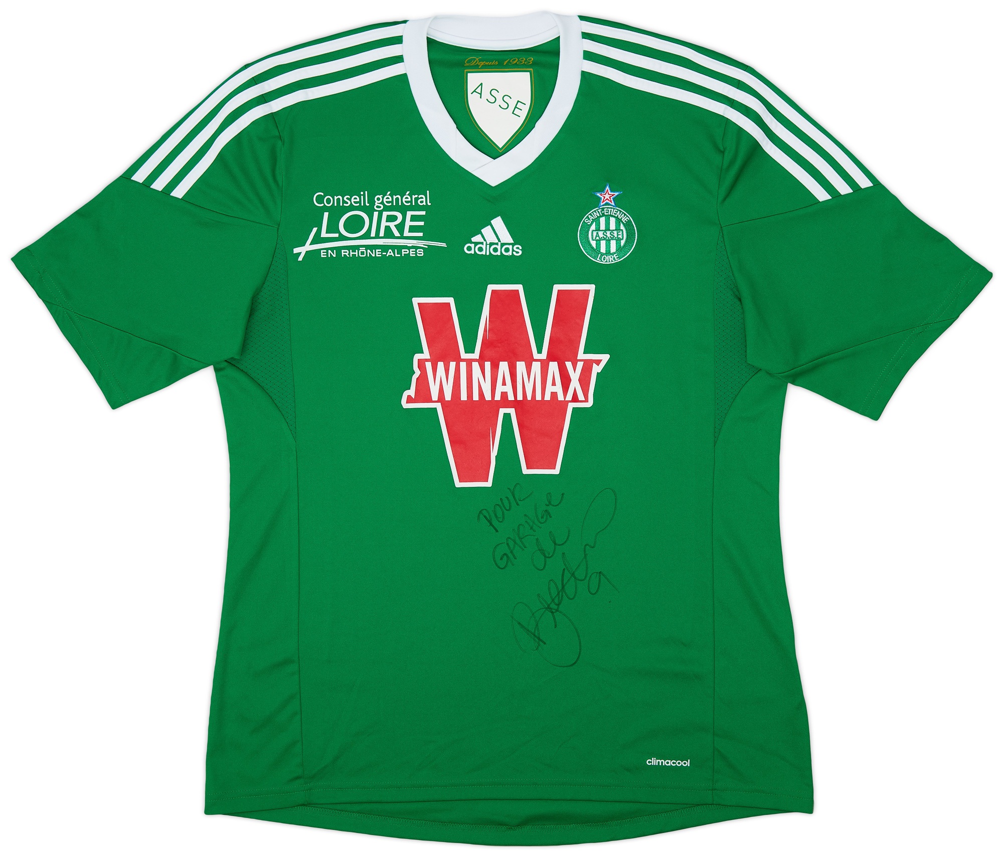 2013-14 Saint Etienne Signed Home Shirt - 9/10 - ()