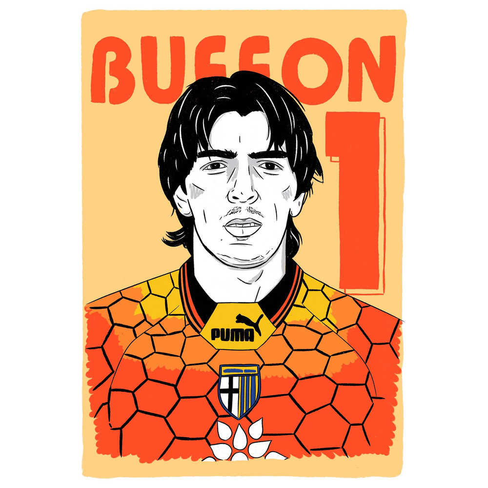 1996-97 Parma Buffon #1 Serie A Icons A3 Poster/Print