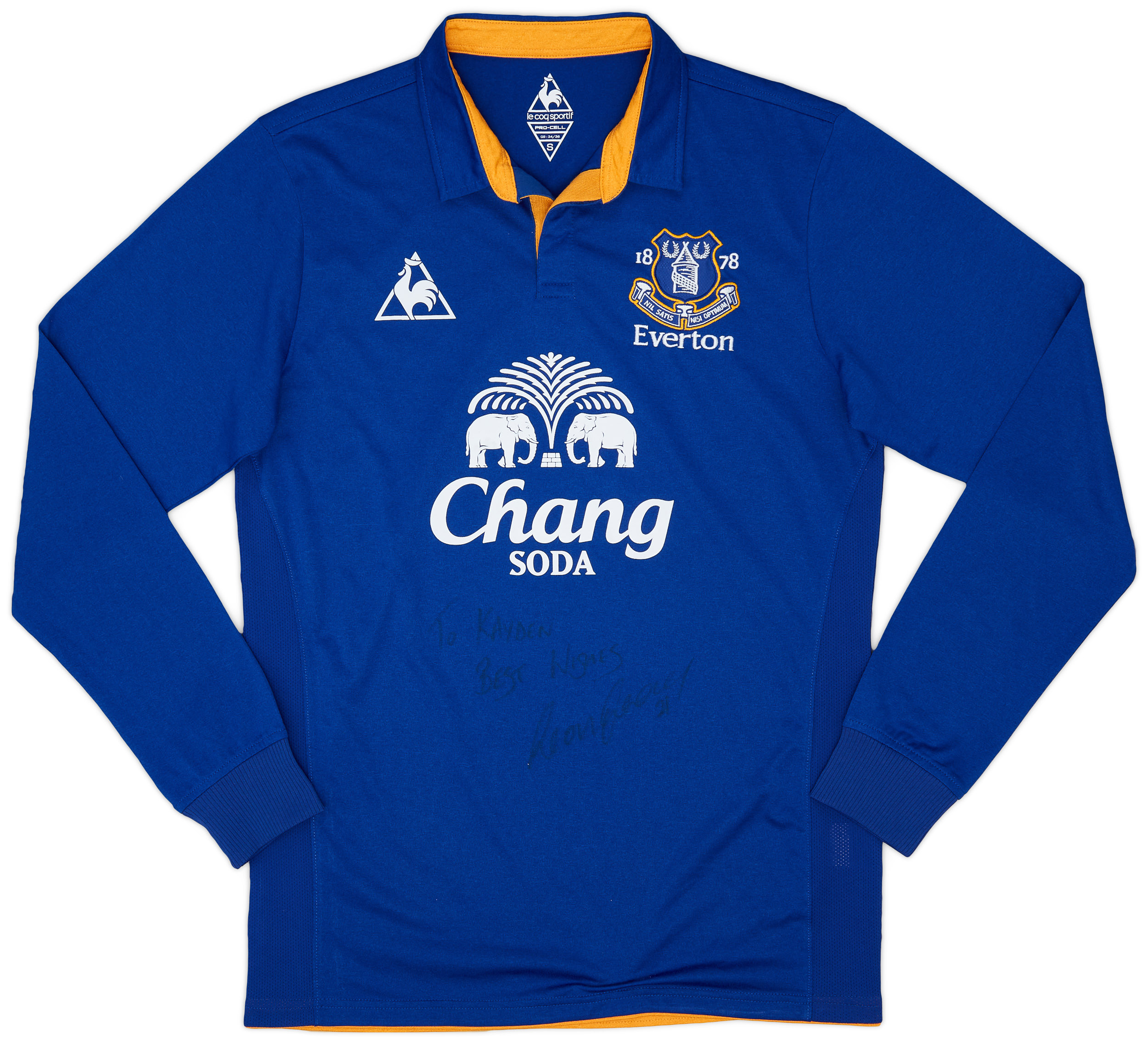 2011-12 Everton Signed Home Shirt - 9/10 - ()