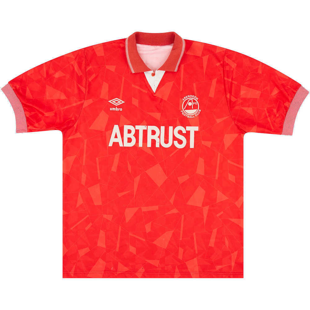 1990-91 Aberdeen Home Shirt (Good) XL