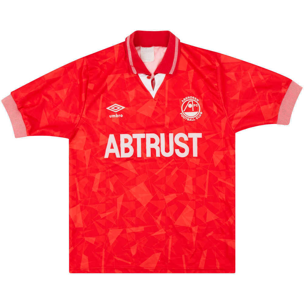 1990-91 Aberdeen Home Shirt (Very Good) S