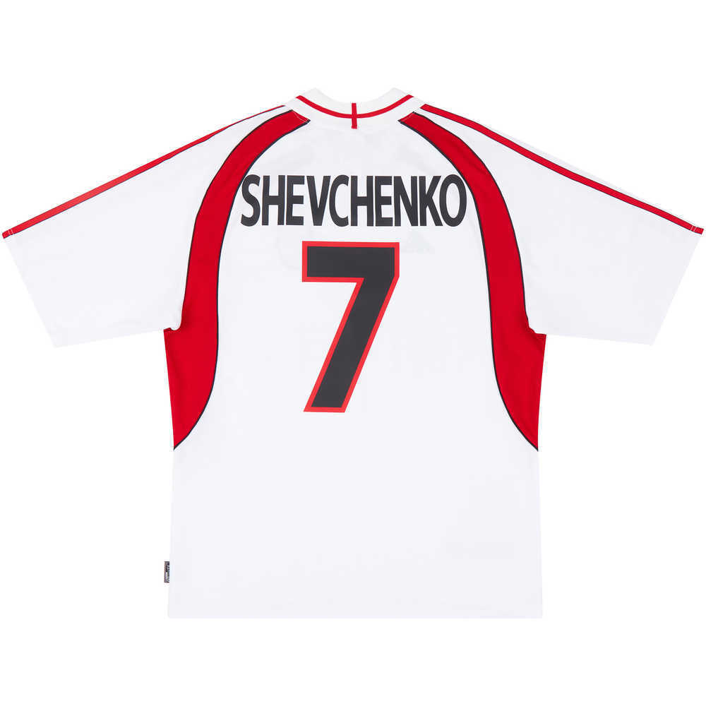 2000-01 AC Milan Away Shirt Shevchenko #7 (Excellent) M