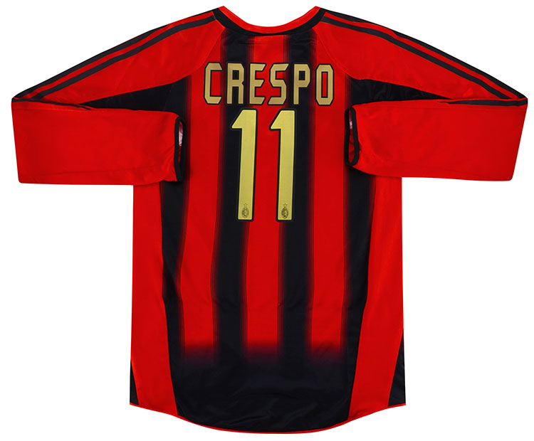 Hernan Crespo Official UEFA Champions League Back Signed and Hero Framed AC  Milan Retro Shirt With Fan Style Numbers UEFA Club Competitions Online Store