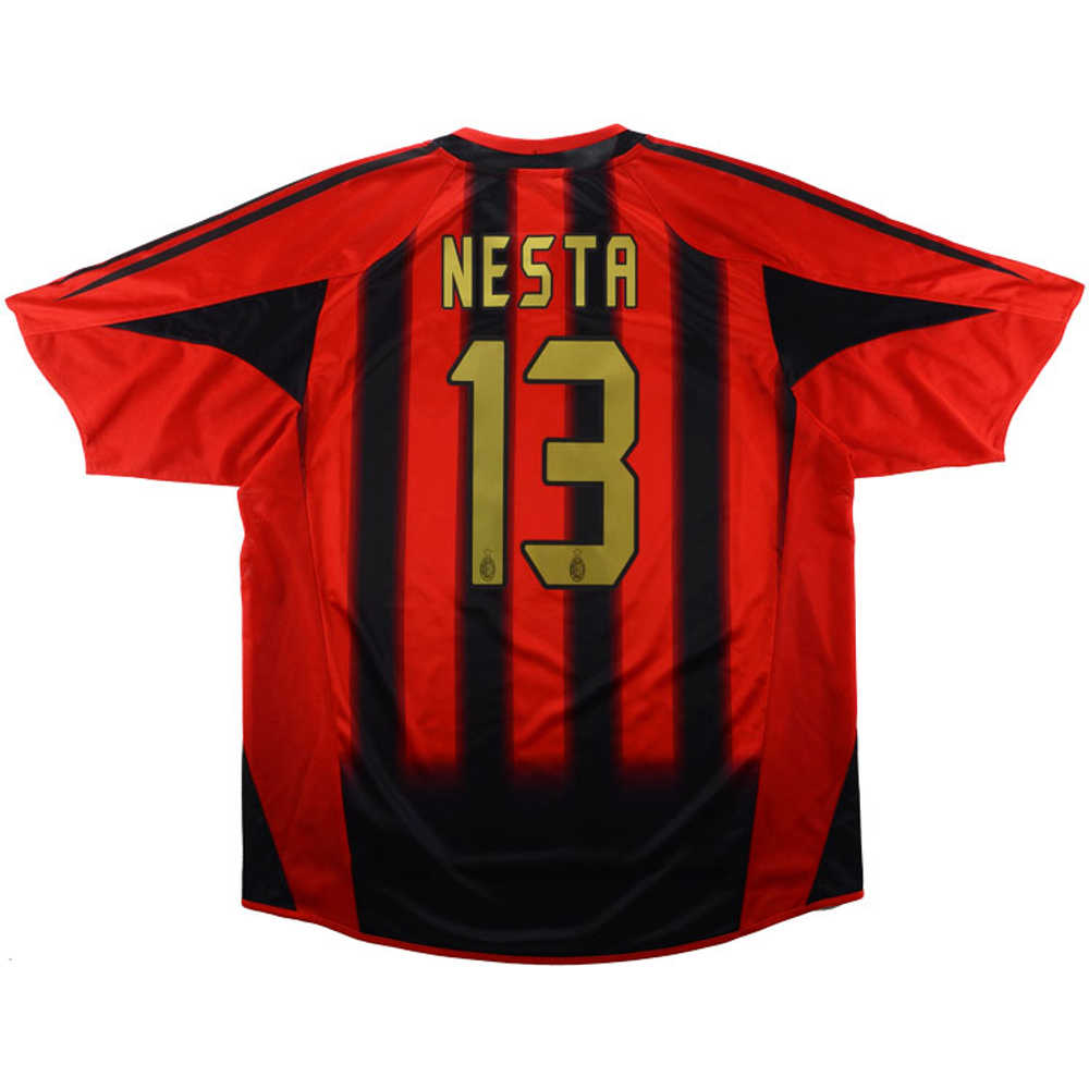 2004-05 AC Milan Home Shirt Nesta #13 (Excellent) XXL